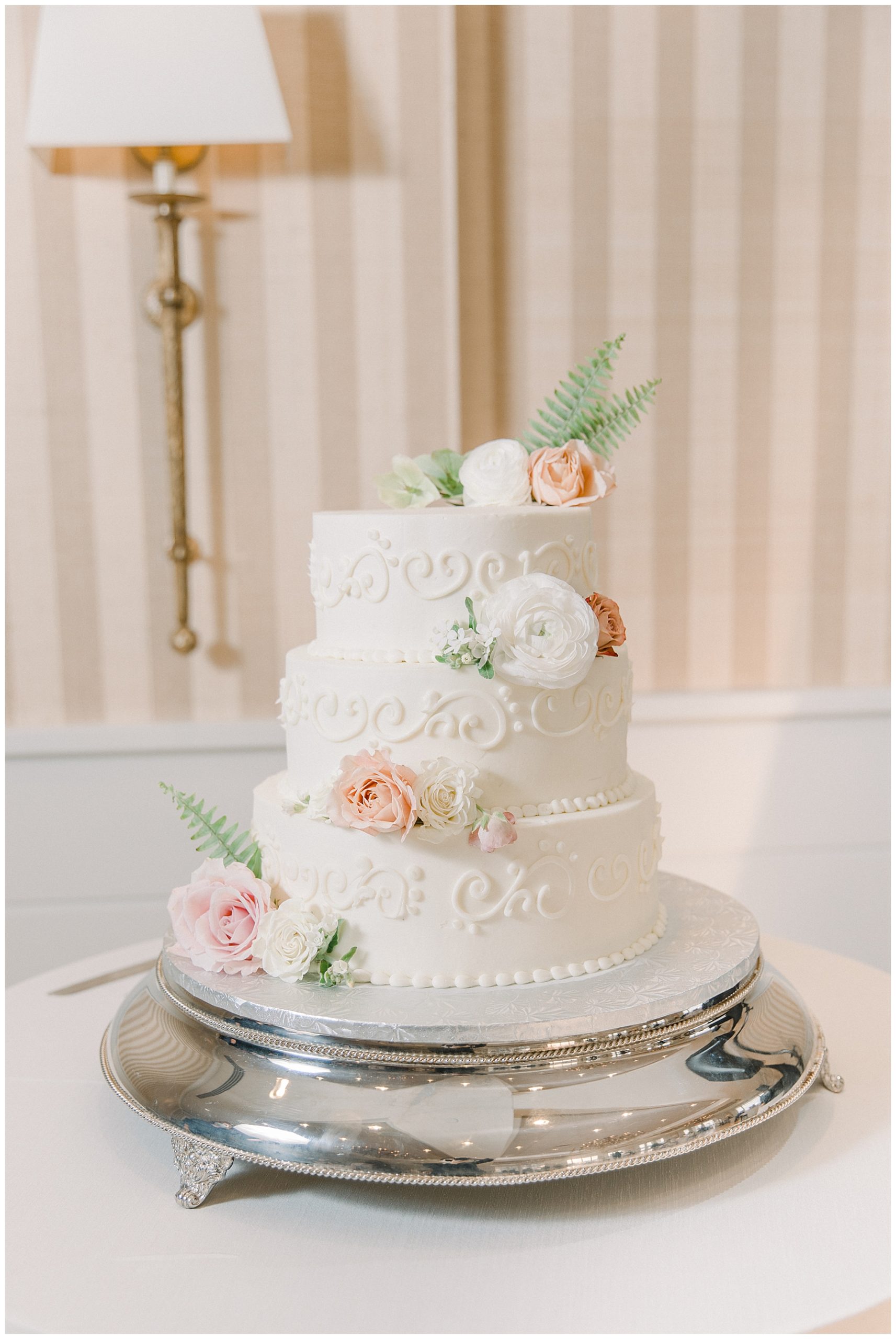 wedding Cake at Beauport Hotel Gloucester MA Wedding captured by Chelsea Morton Photography