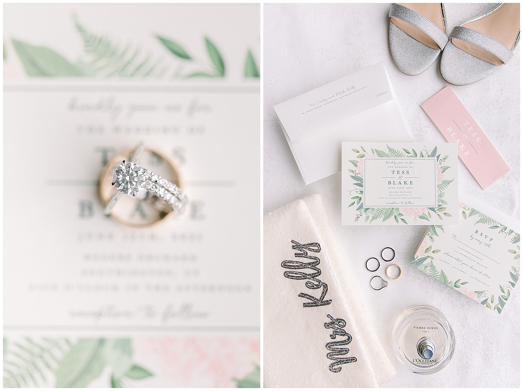 details for summer wedding in orchard