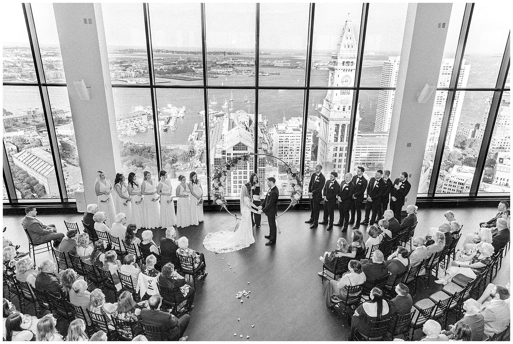 Wedding ceremony at The State RoomA Longwood Venue in Boston MA