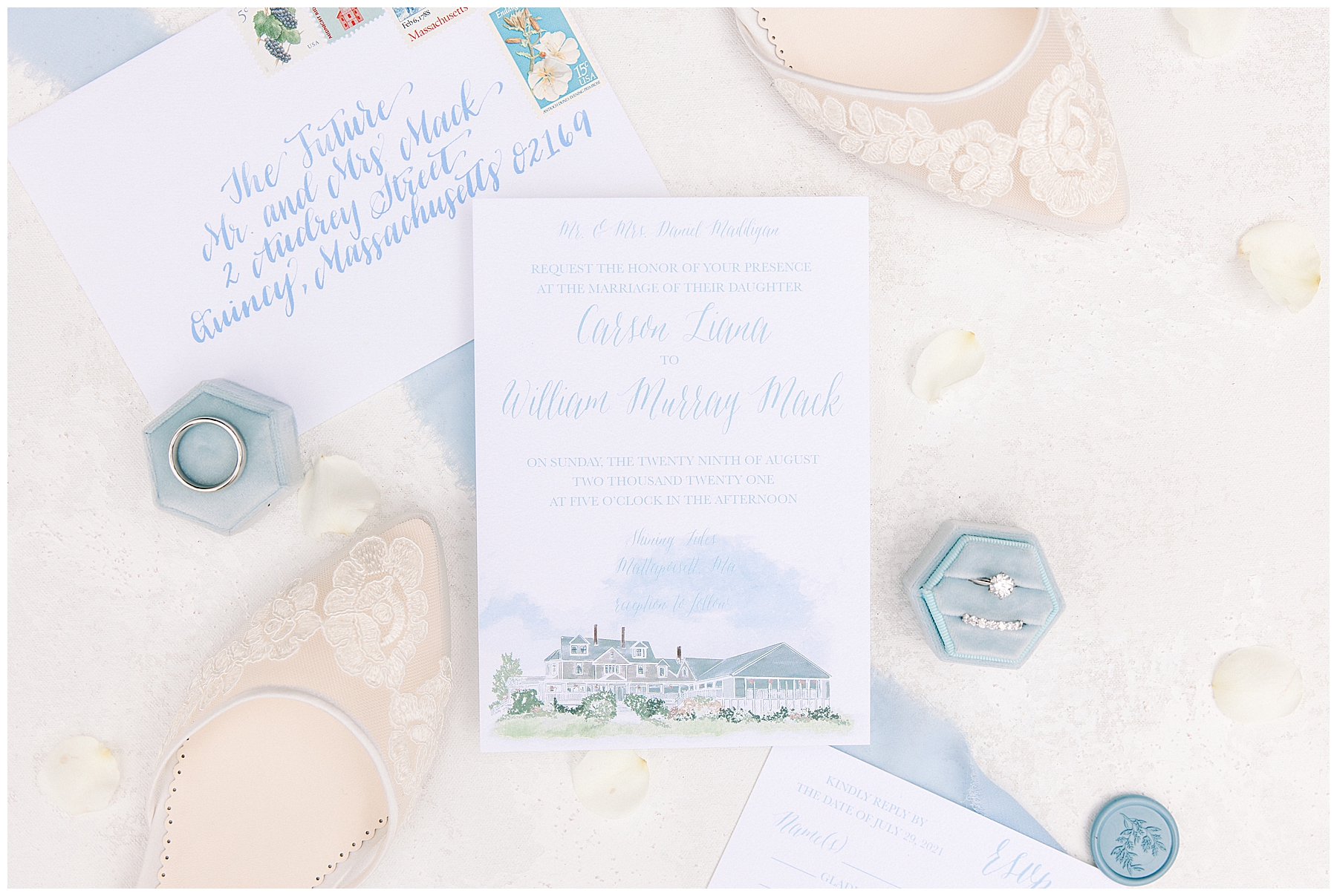 Shining Tides Wedding invitations