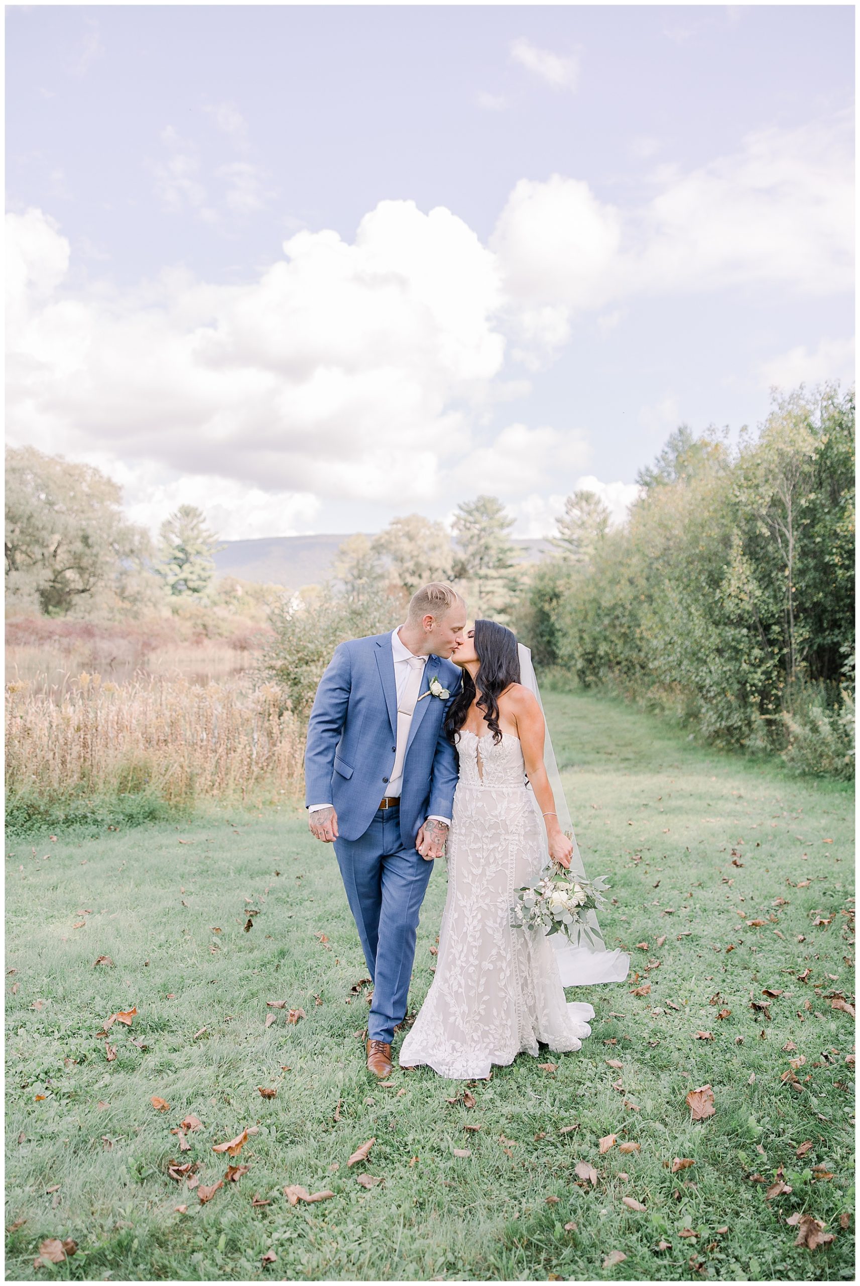 scenic bride and groom portraits in Vermont