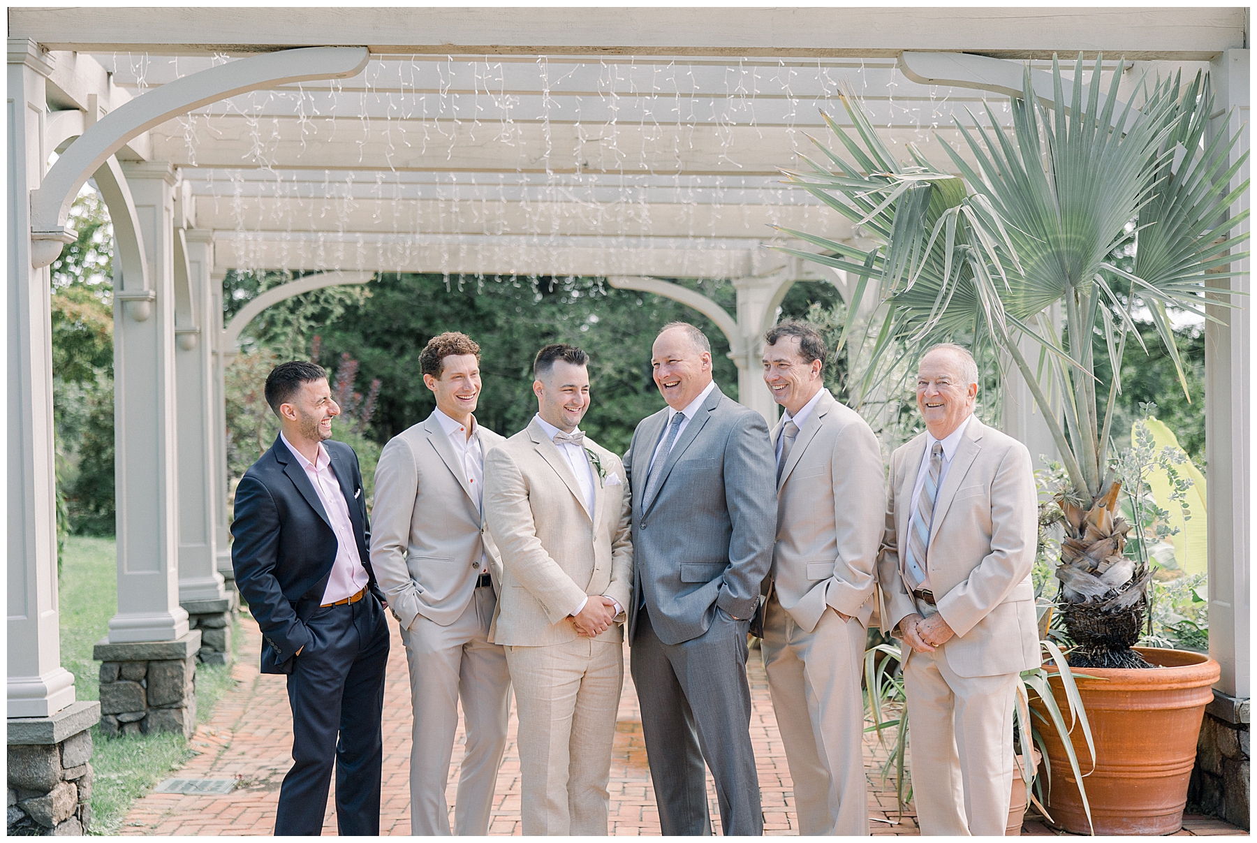 groom with other male friends and family members