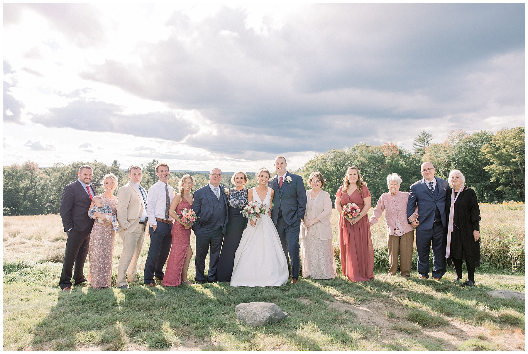 family portraits from Harrington Farm Wedding in Princeton MA