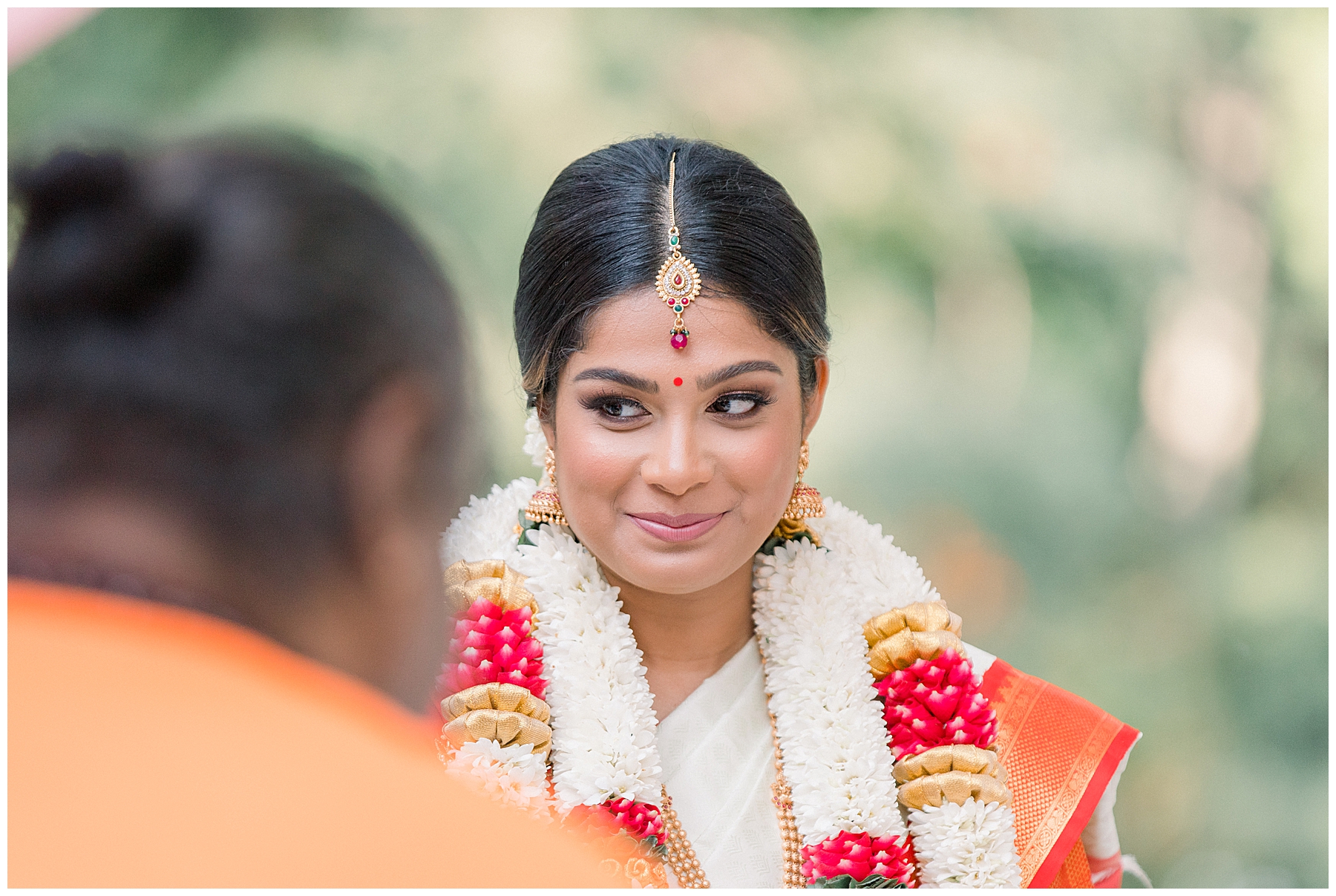 bride at Indian wedding