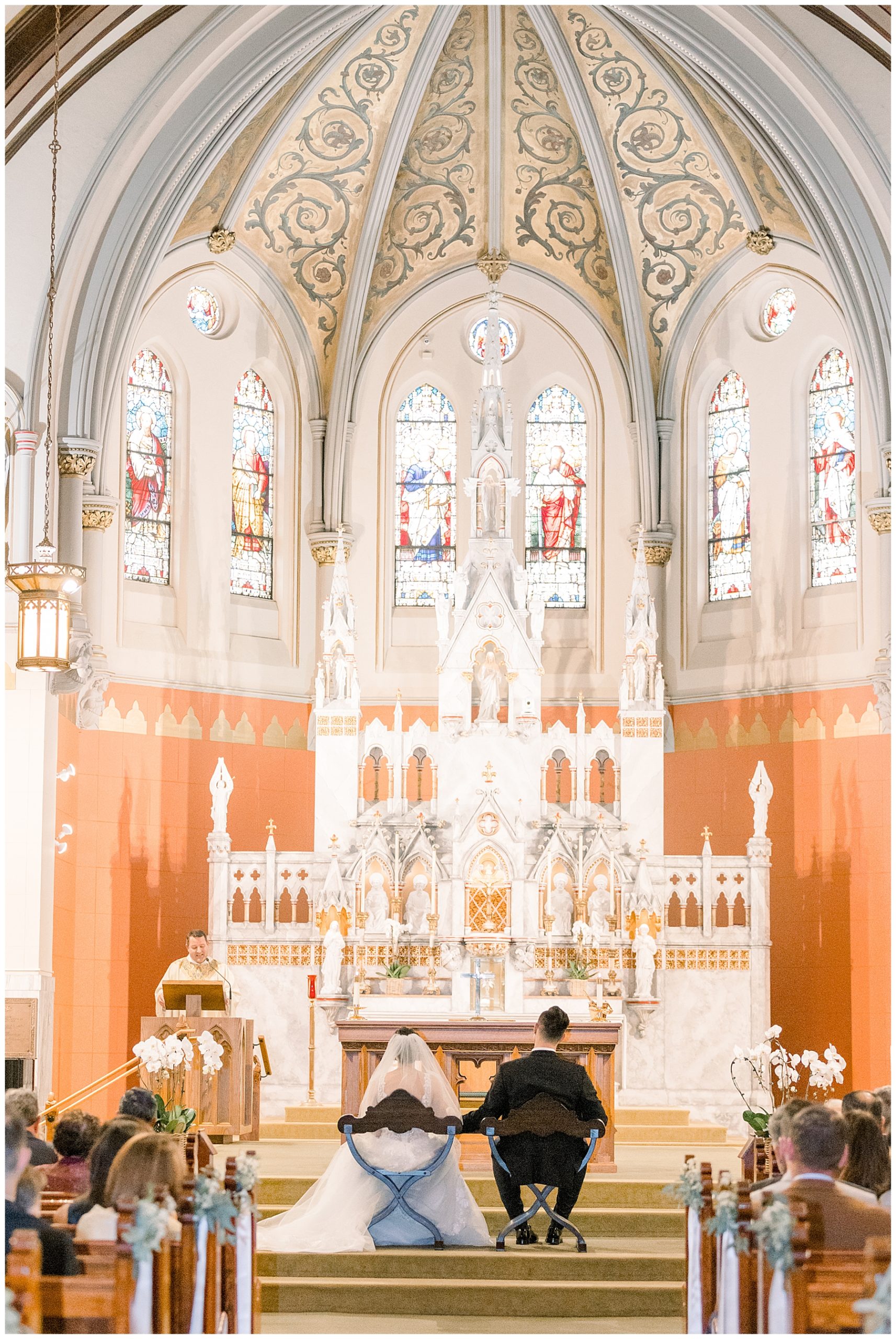 wedding ceremony at St. Mary's of the Assumption