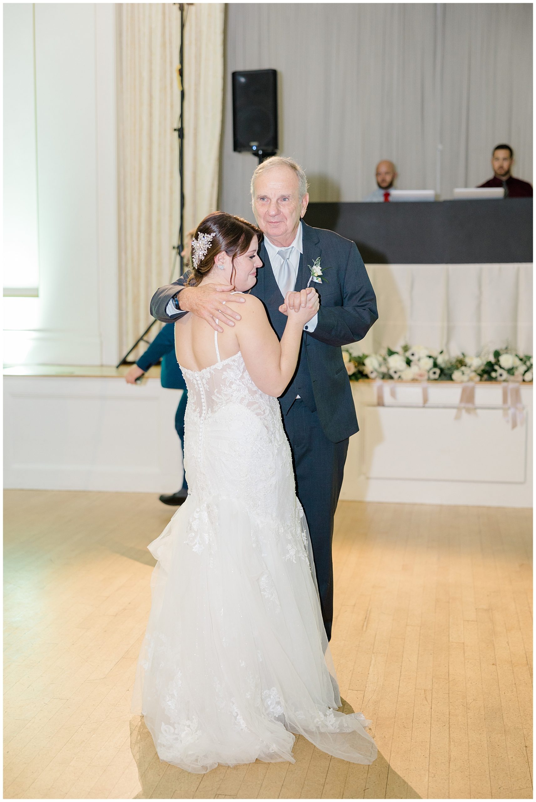 father of the bride and daughter dance at reception
