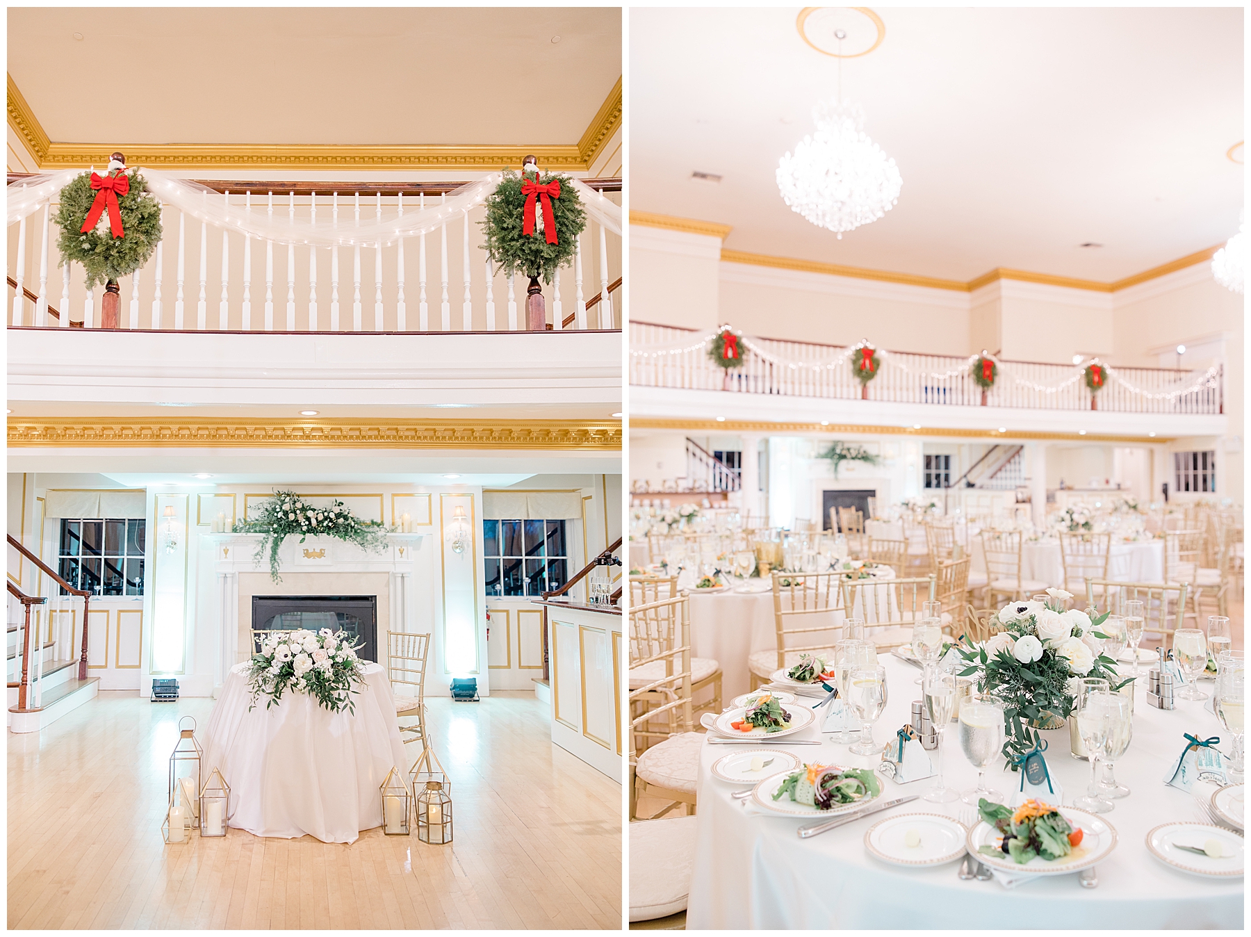 two story wedding reception ballroom