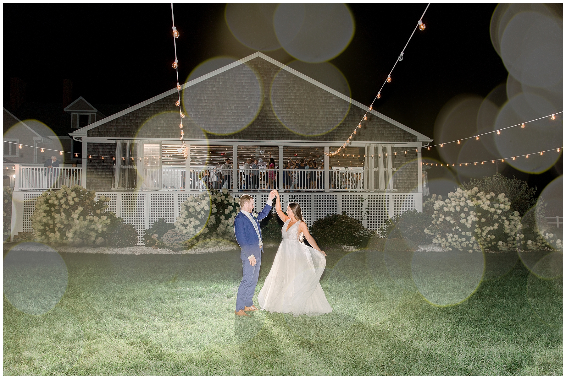 Epic wedding photos from end of night at Shining Tides Wedding