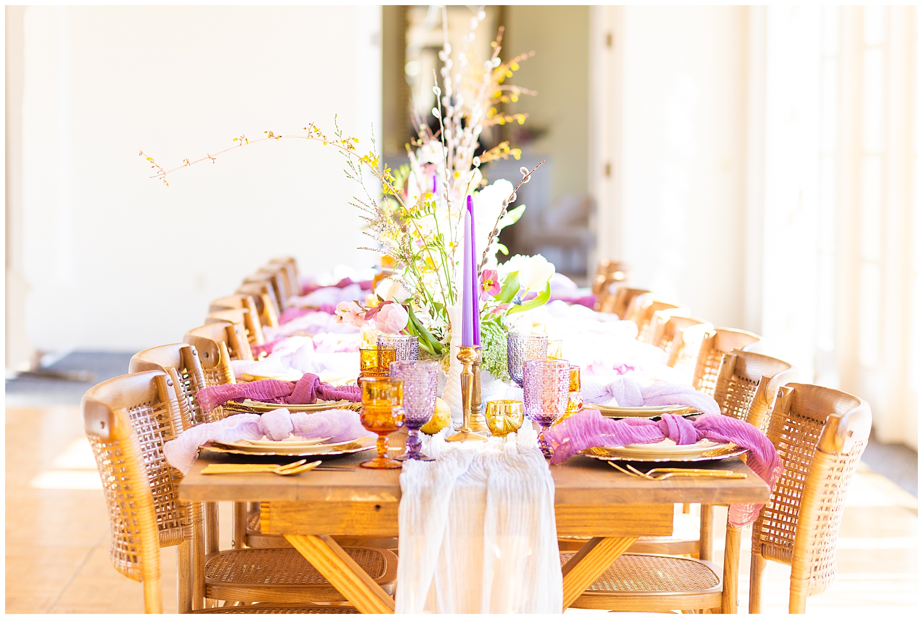 table setting from Wadsworth Mansion Styled Wedding