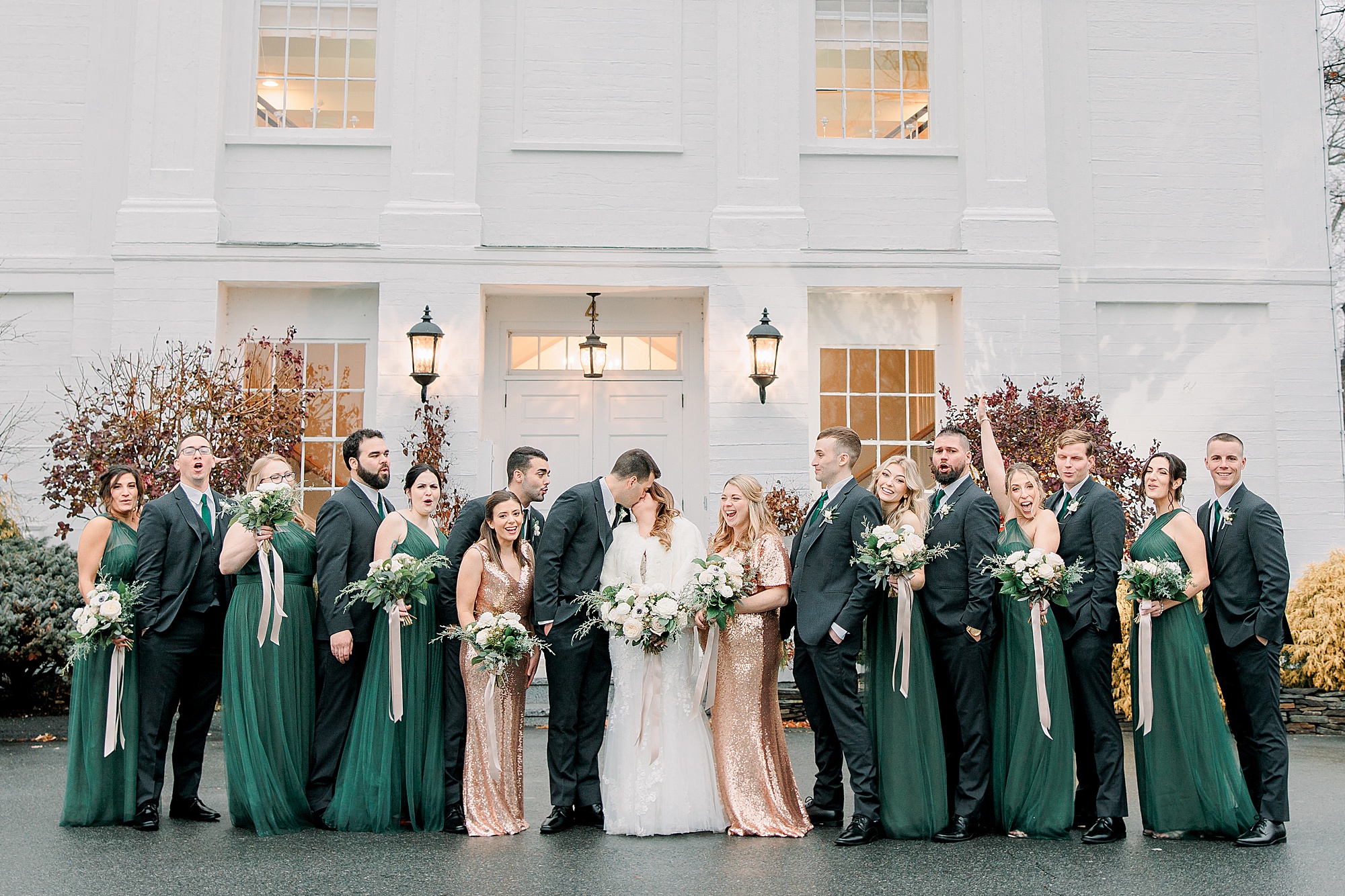 Bridal Party at one of the top 6 Elegant Massachusetts Wedding Venues  