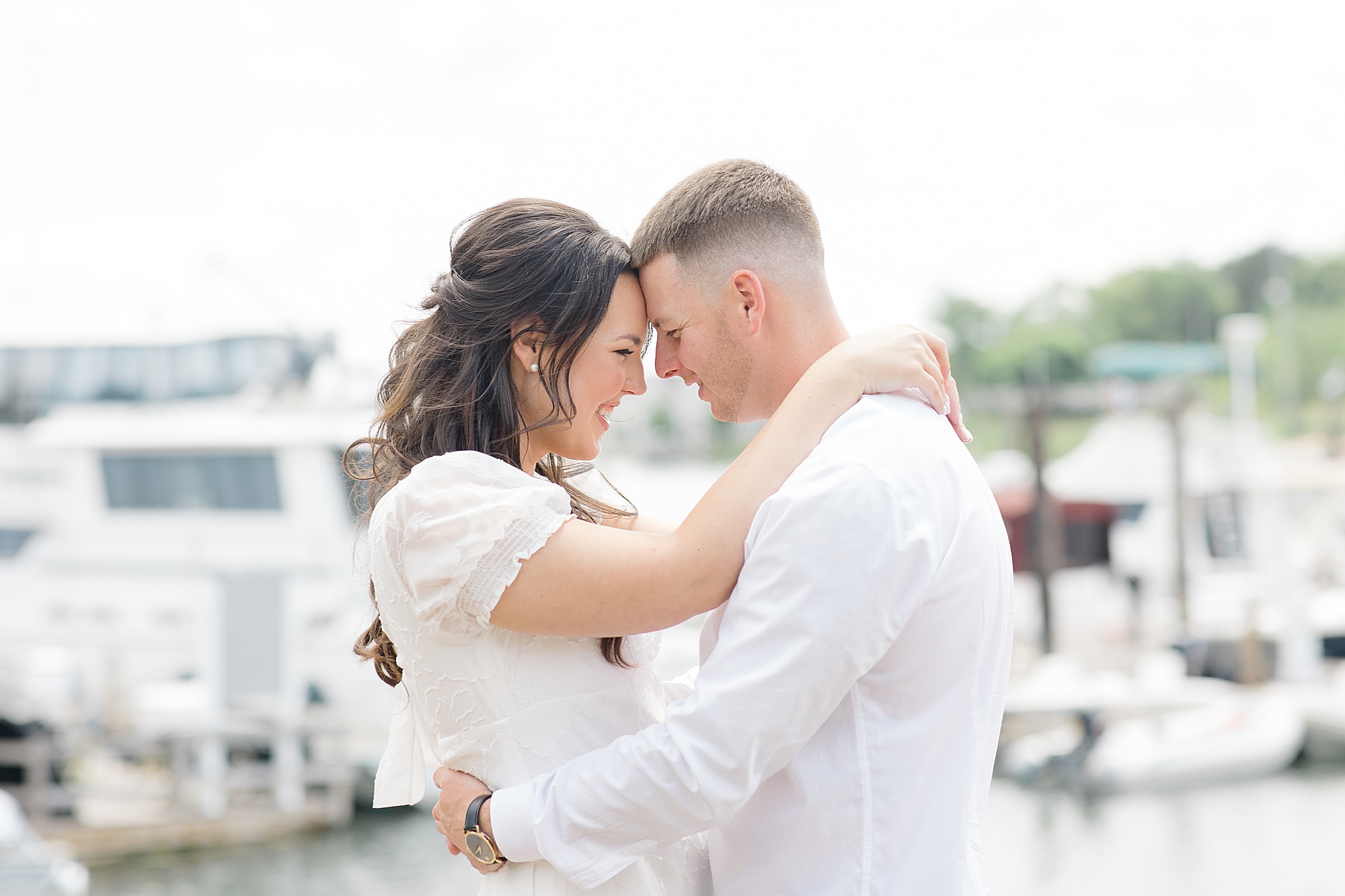 couple at danversport yacht club