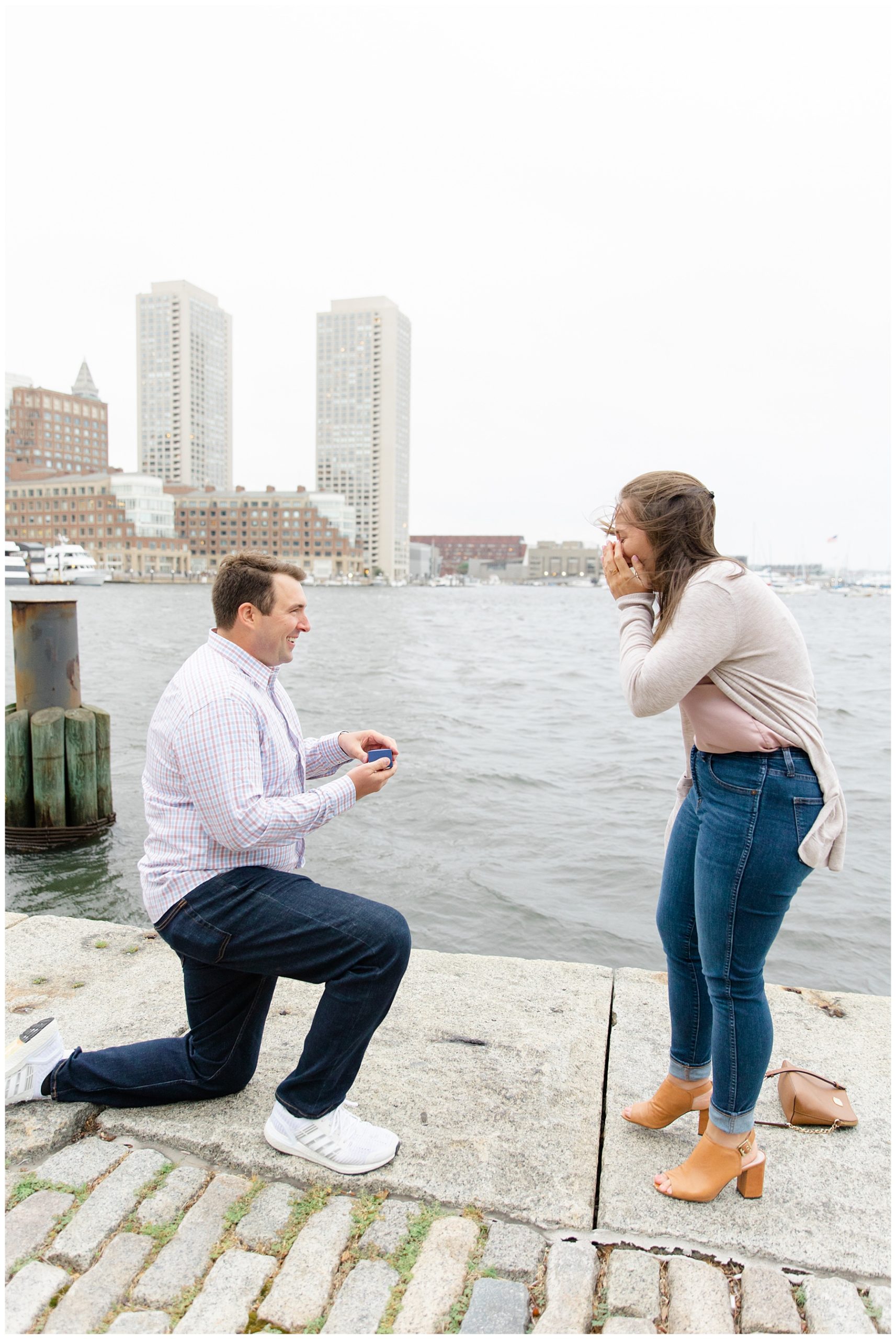 Surprise proposal at Boston Harbor