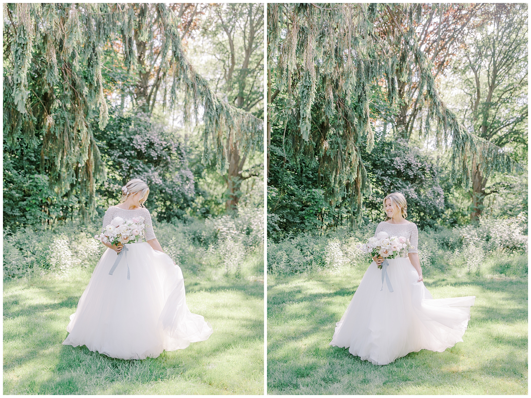 bride portraits in the stunning landscape of Glen Manor House