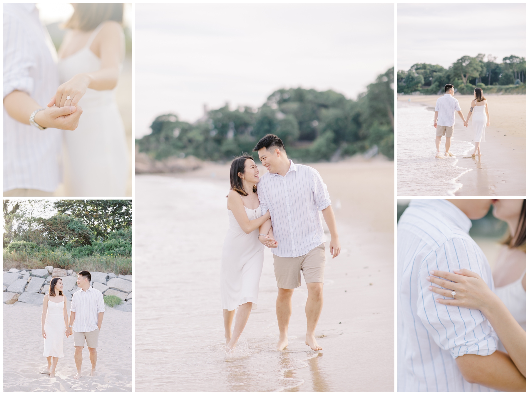 Romantic Beach Engagement Session in Beverly, MA