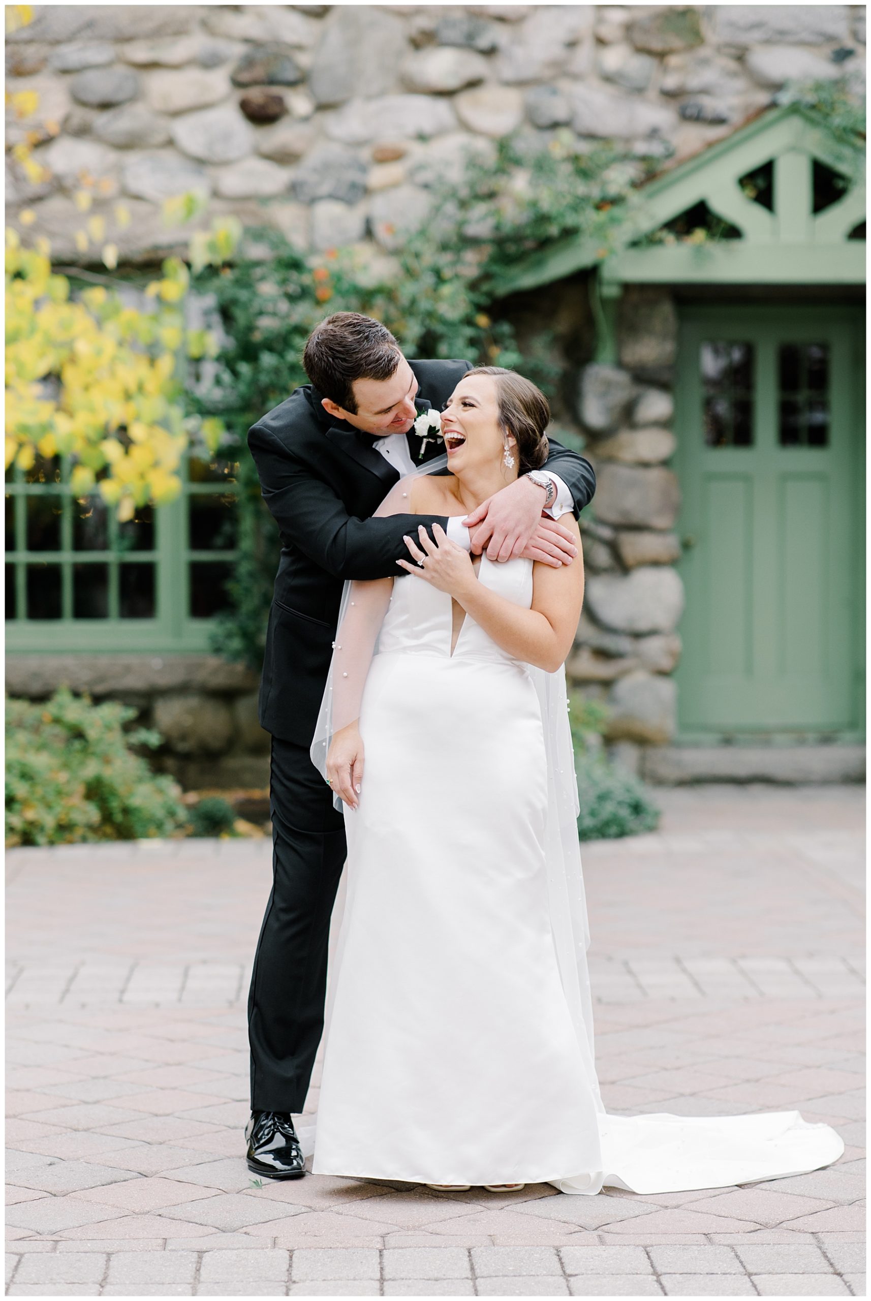 candid wedding portraits at Willowdale Estate Fall Wedding 