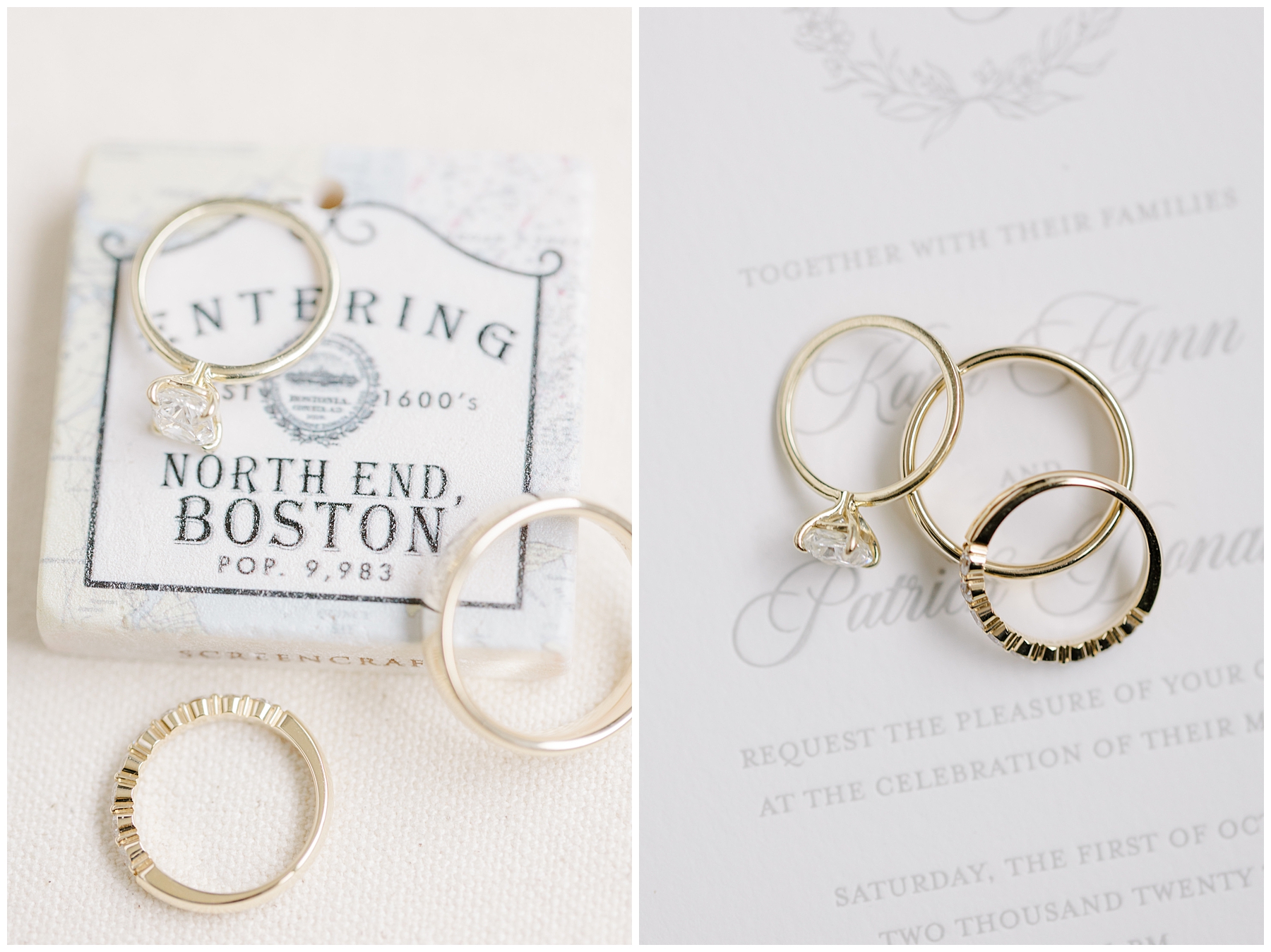 wedding rings and details from Boston wedding 