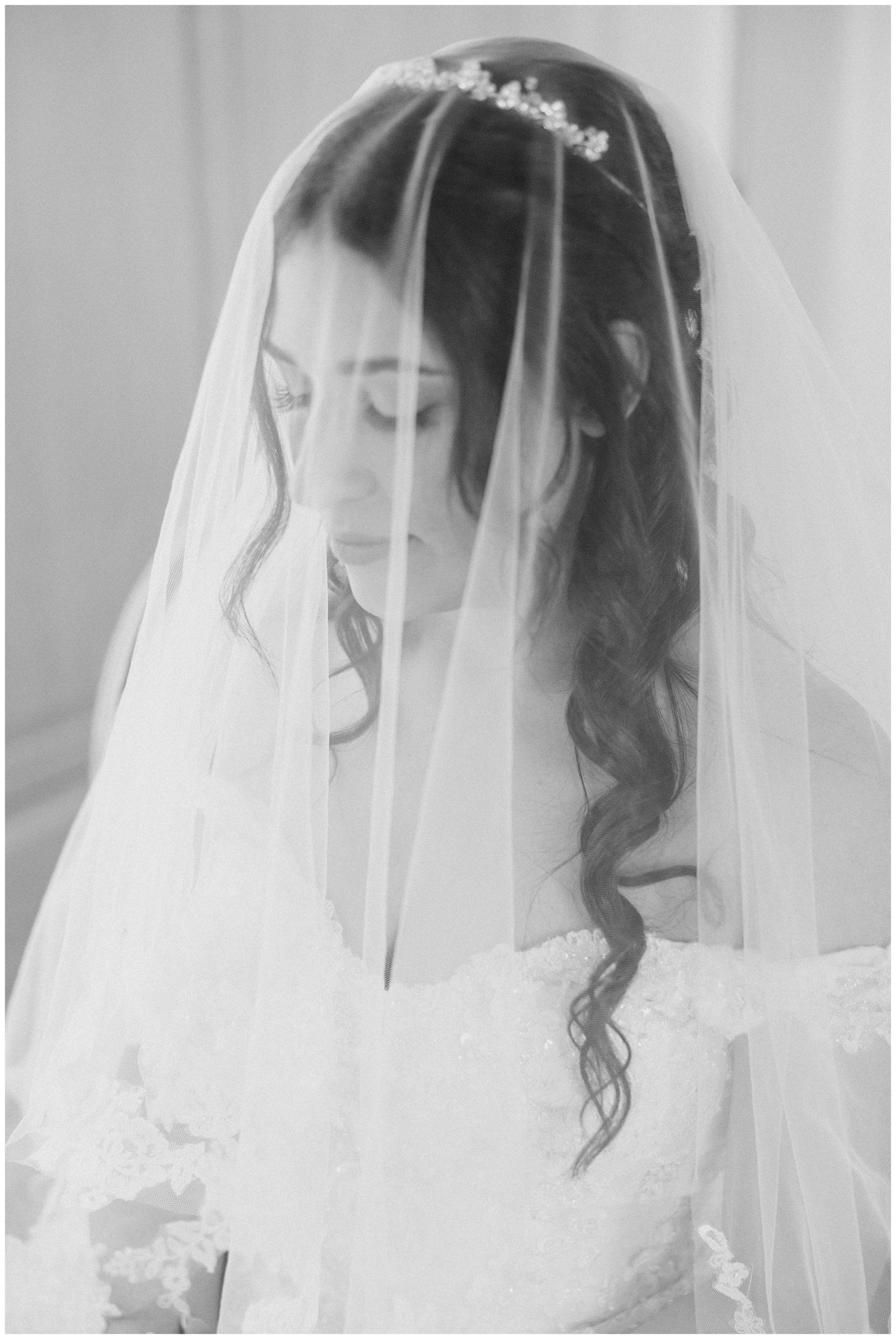 timeless wedding portrait of bride