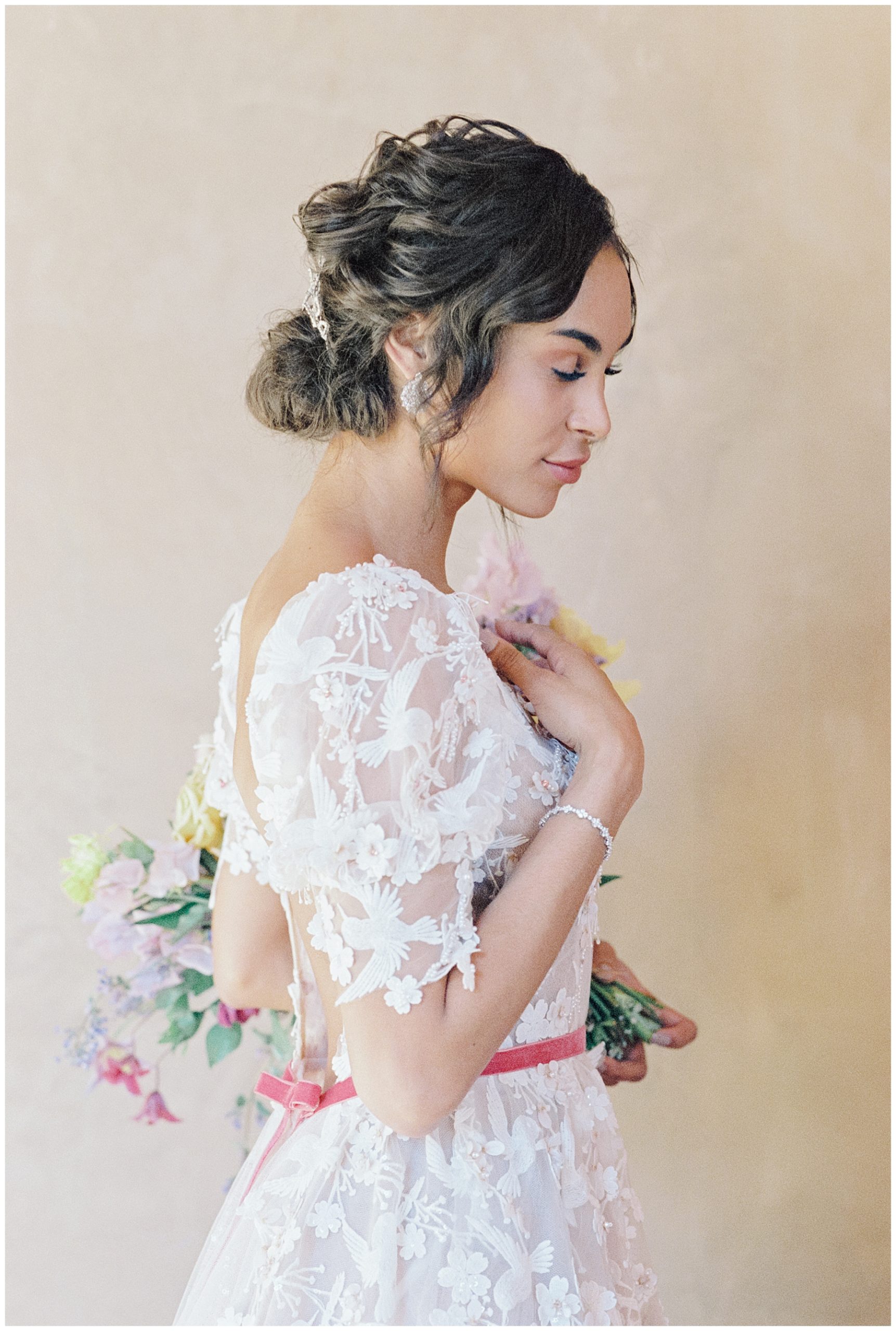 floral lace wedding dress 