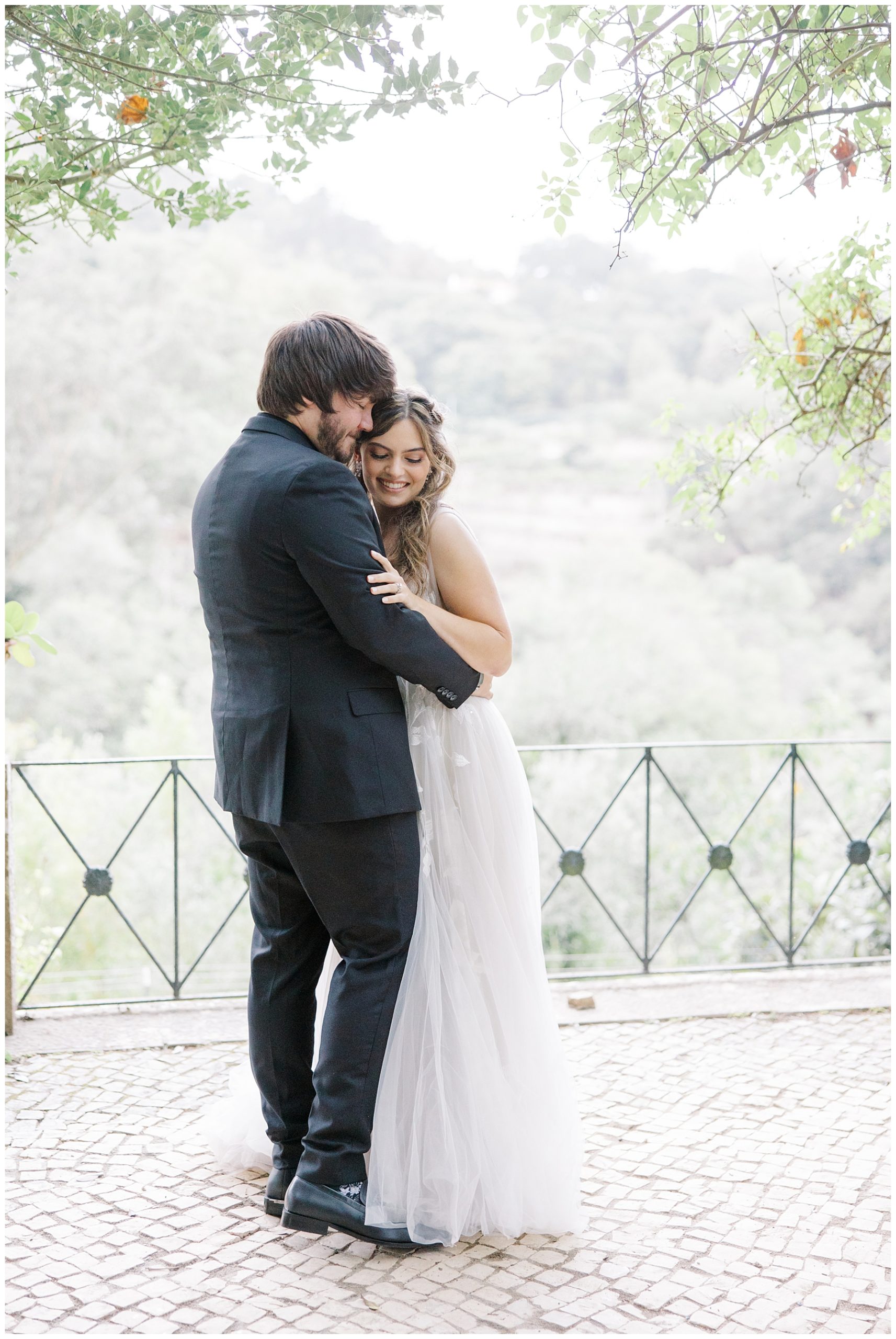 romantic wedding portraits at Casa de Paderna in Portugal 