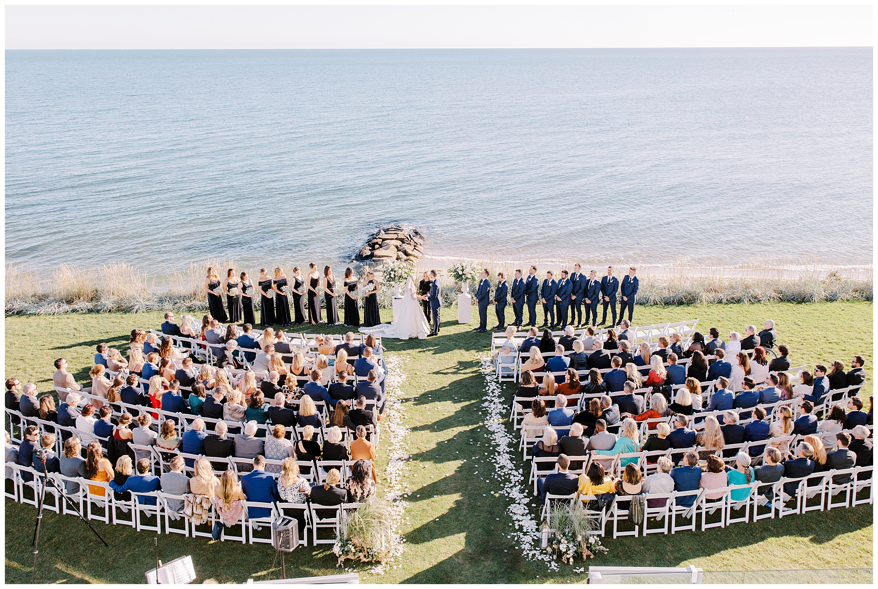 oceanfront Cape Cod wedding at Pelham House Resort