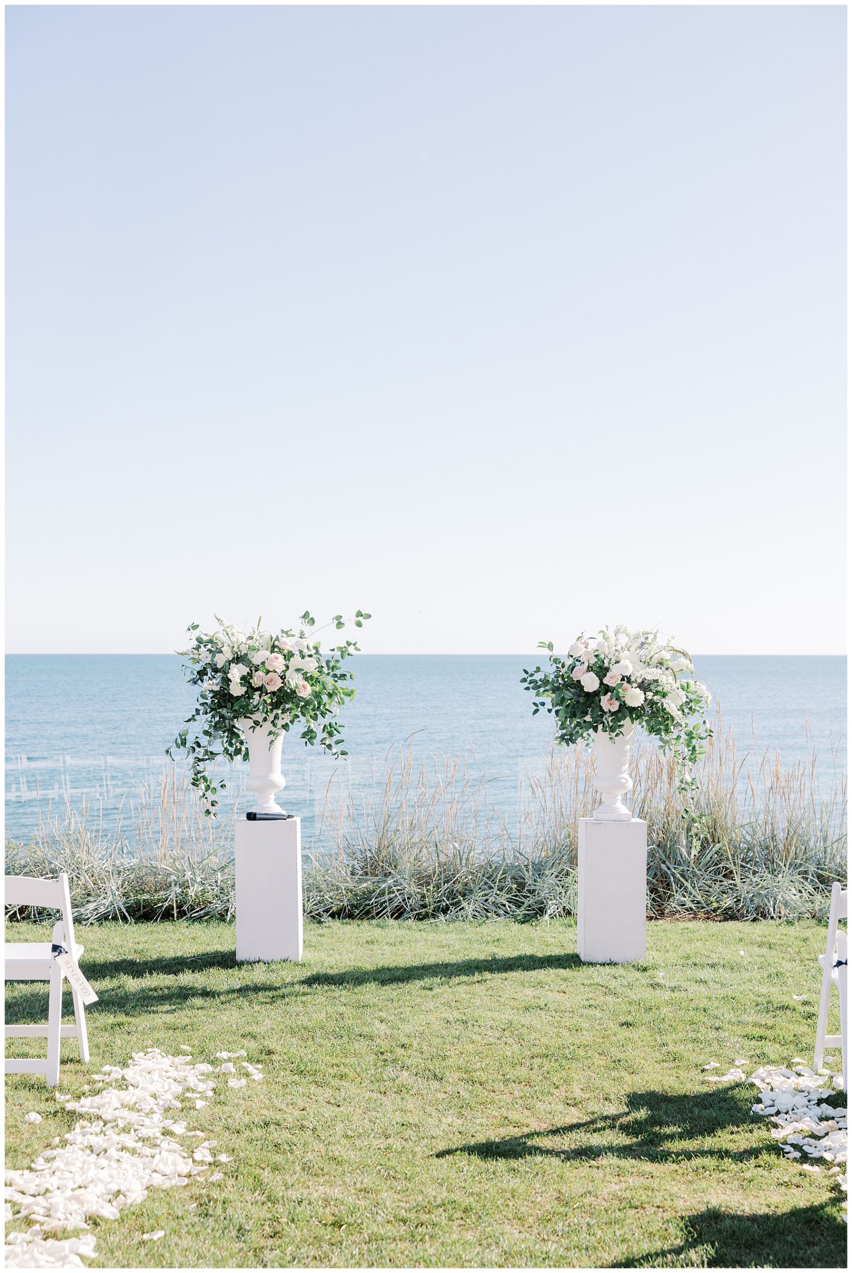 seaside wedding in Cape Cod at Pelham House Resort