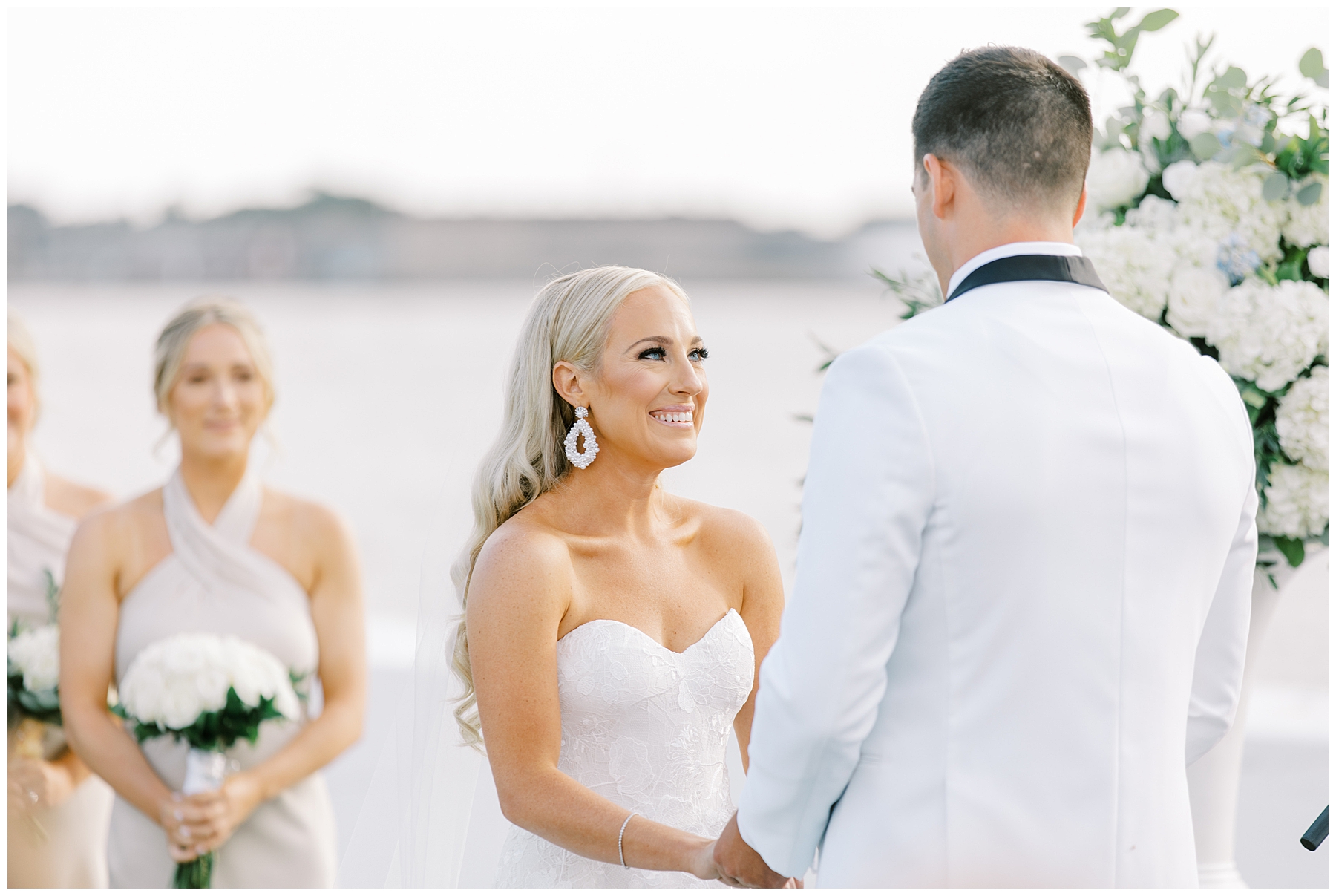 bride says her vows