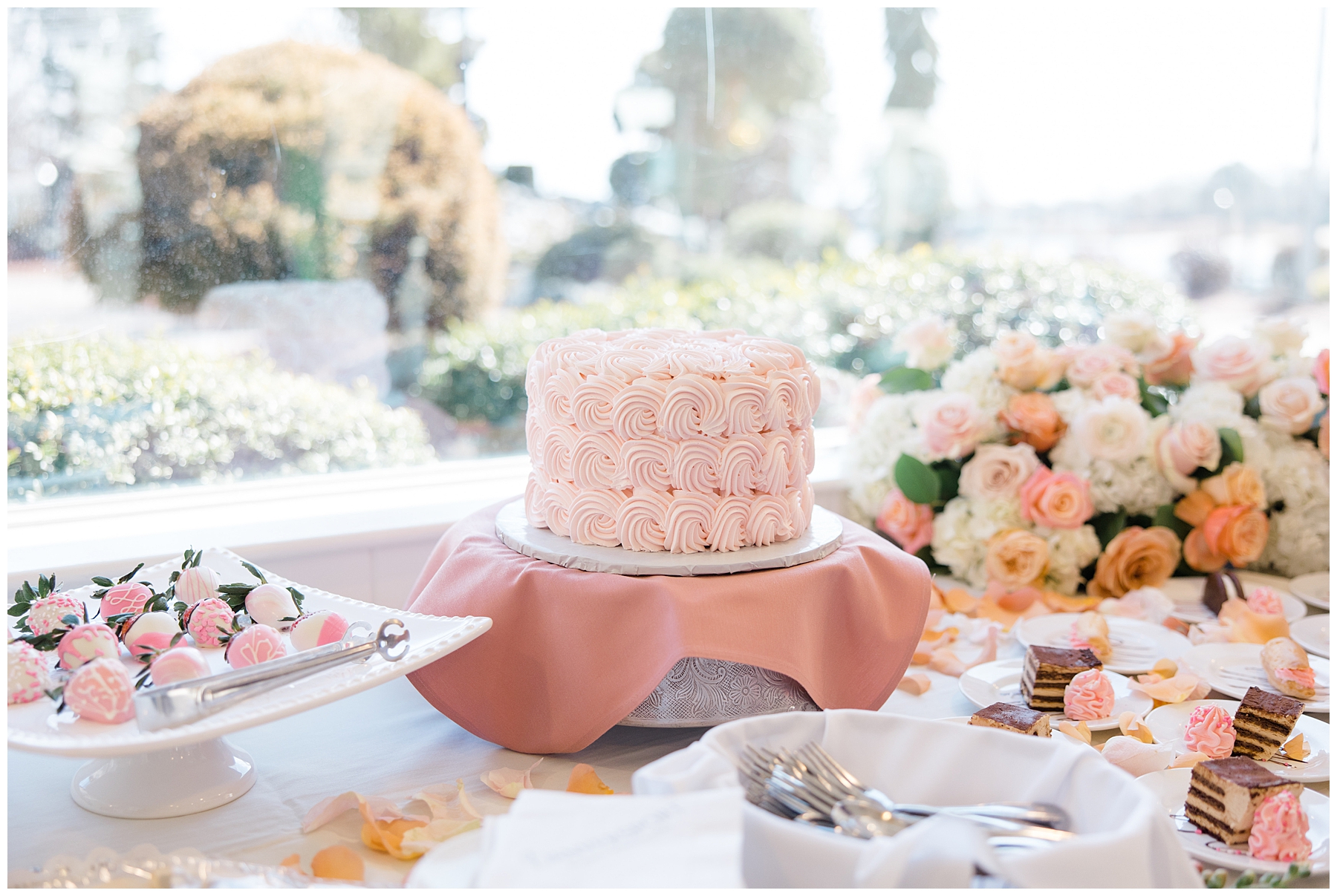 dessert table from Dreamy Danversport Bridal Shower