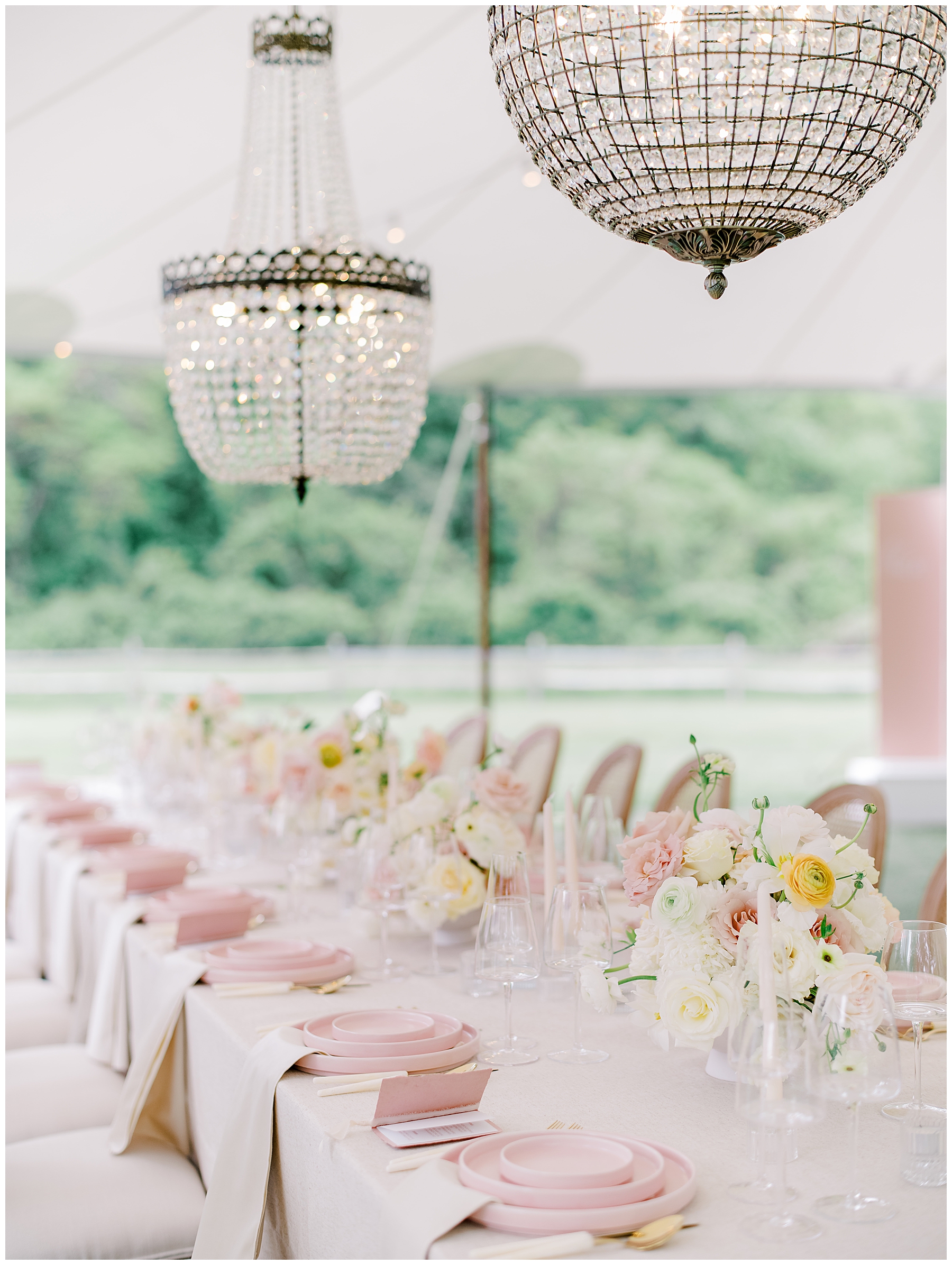 elegant and romantic garden wedding reception 