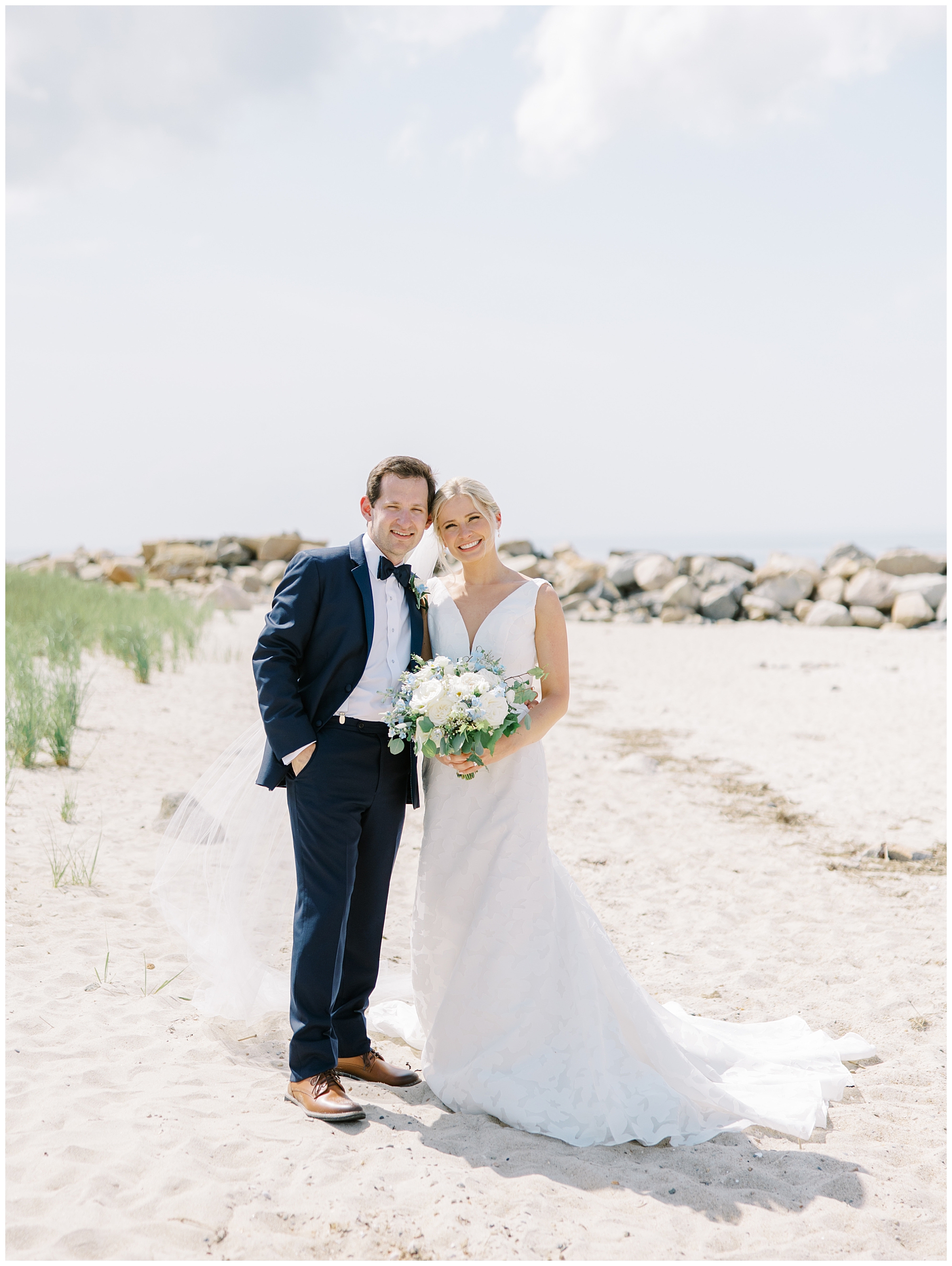 Dreamy Cape Cod Wedding portraits at the beach