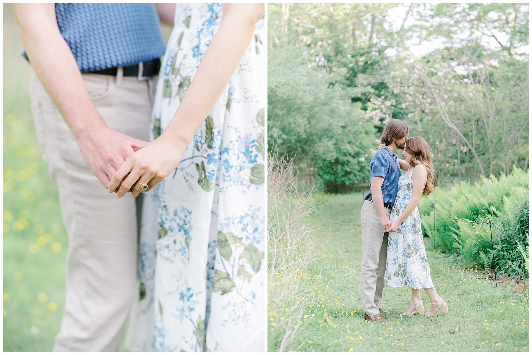 intimate engagement portraits in Boston