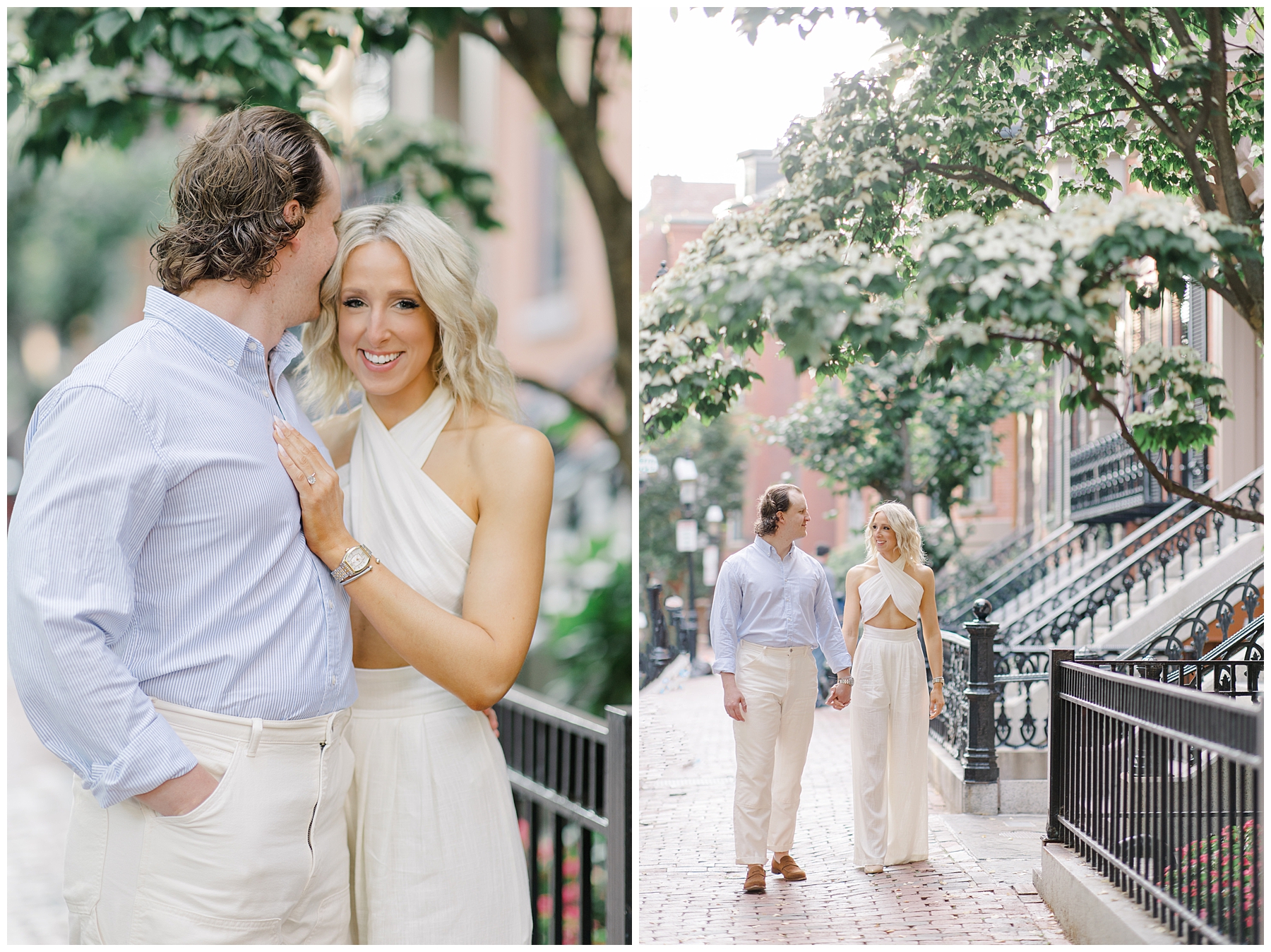 Romantic engagement session by Boston engagement photographer Stephanie Berenson Photography