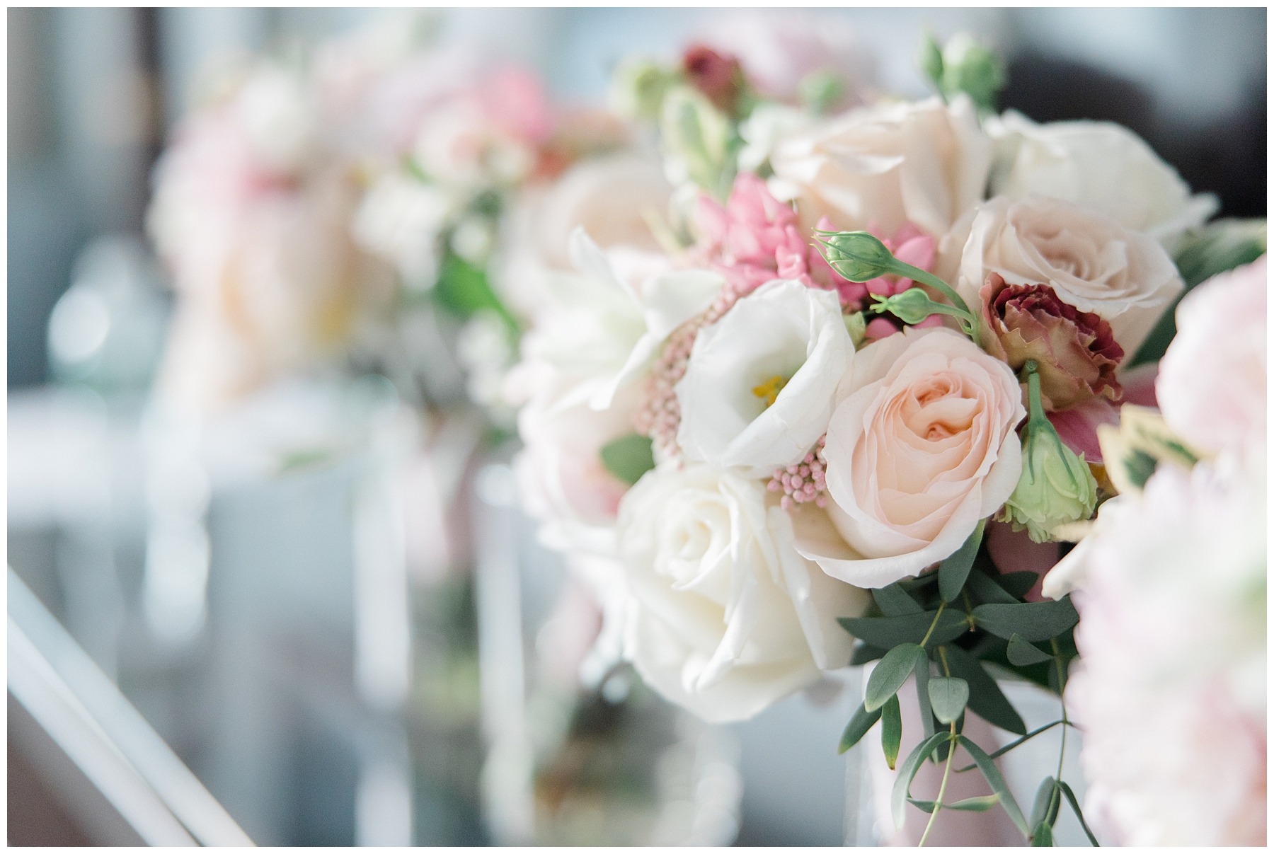 elegant wedding bouquets from Boston Wedding at The Langham 