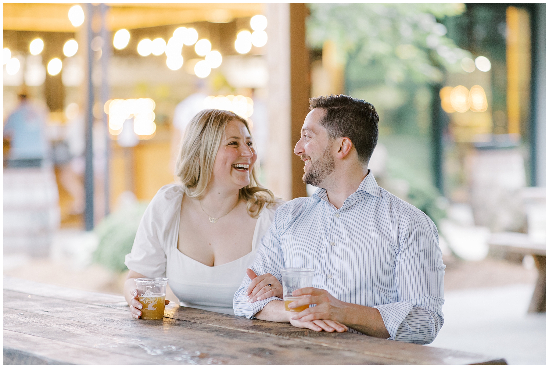 Intimate Engagement Session at Tree House Brewing Company