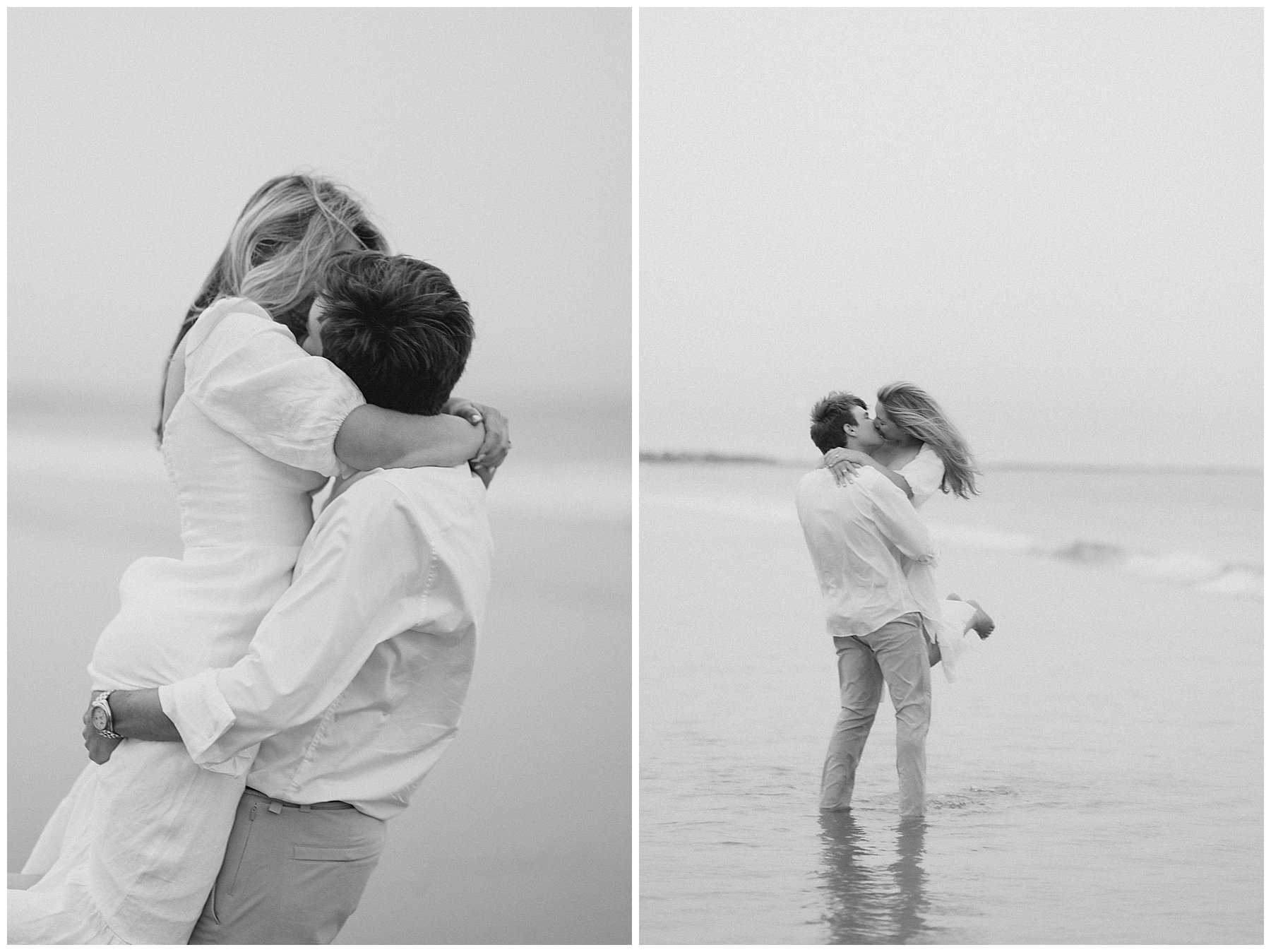 timeless images from Nantasket Beach engagement session