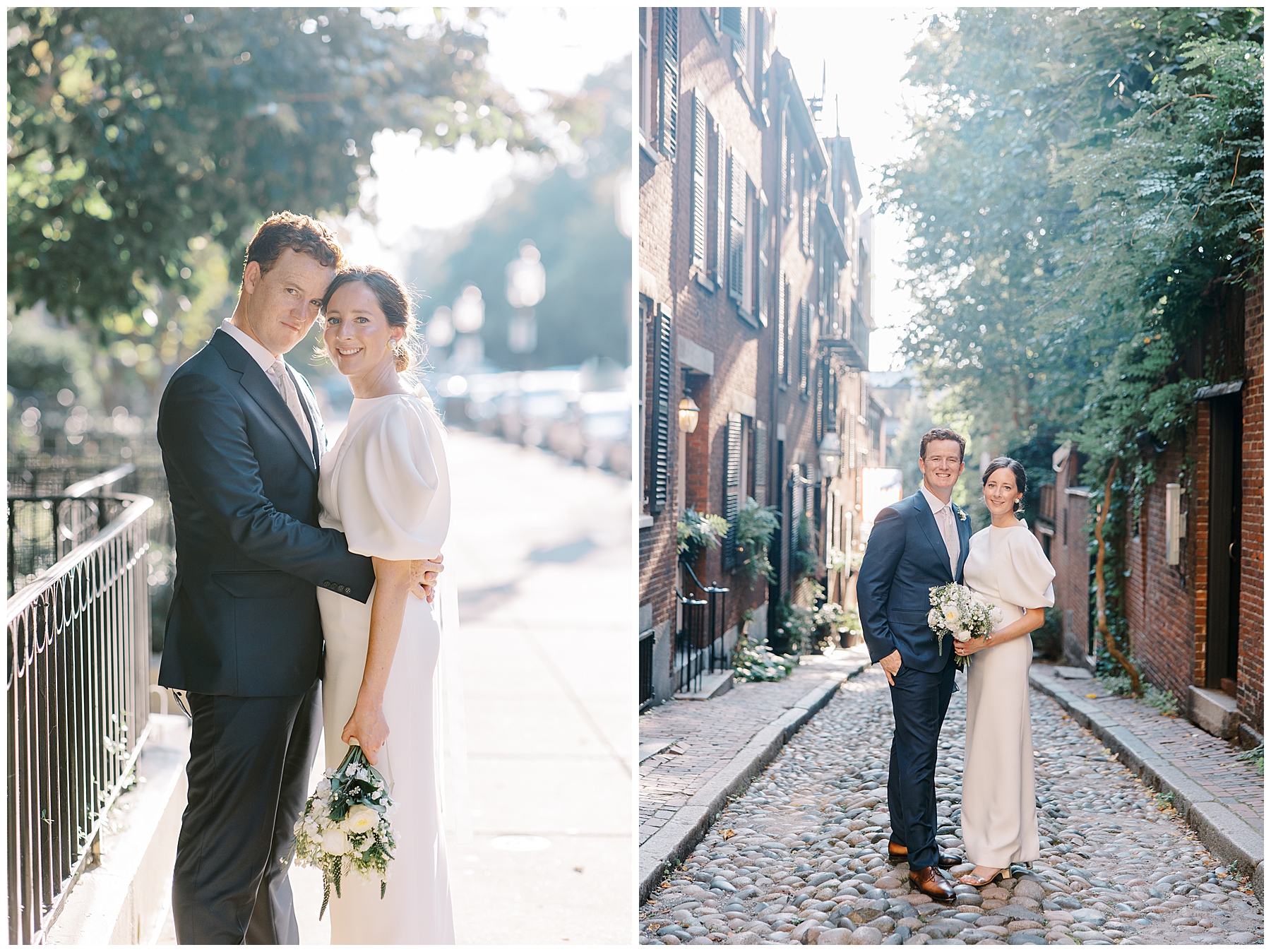 Boston city wedding portraits 