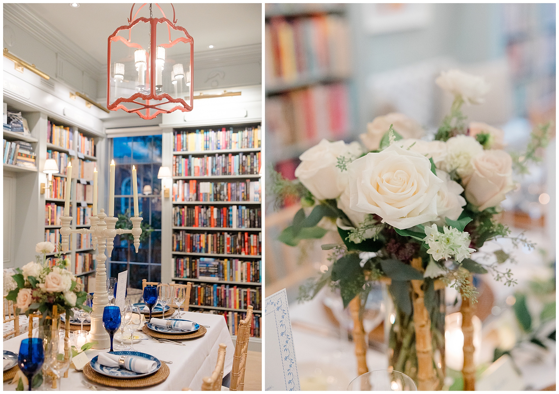 Intimate Boston Wedding details at Beacon Hill Books & Cafe 