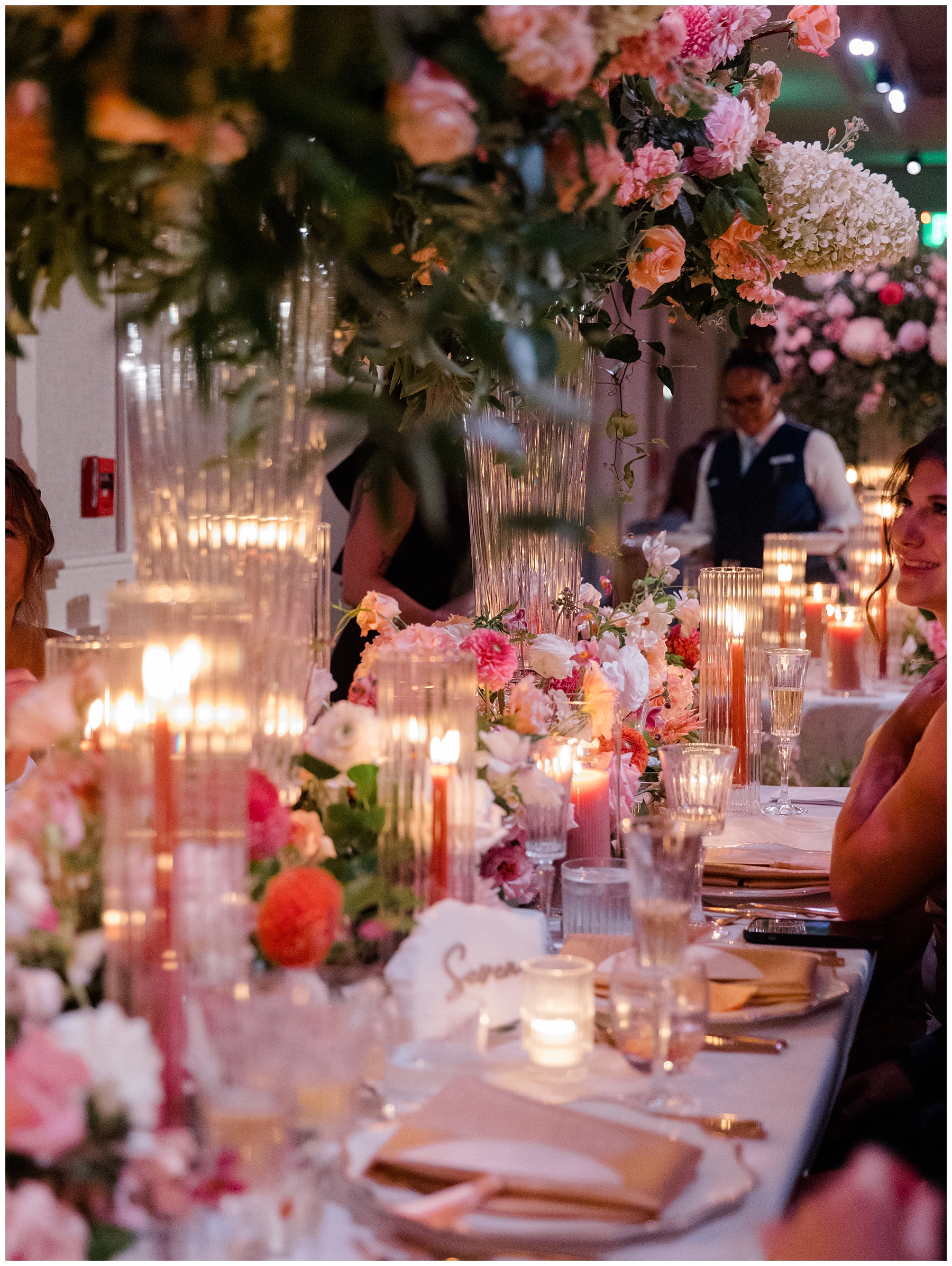 romantic candlelight at Luxury Cape Cod Wedding at the Wequassett Resort