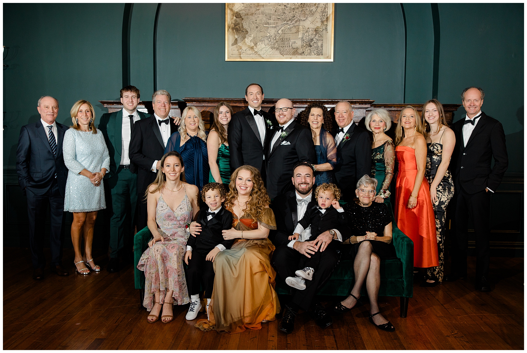 family portraits at Timeless Boston Wedding  