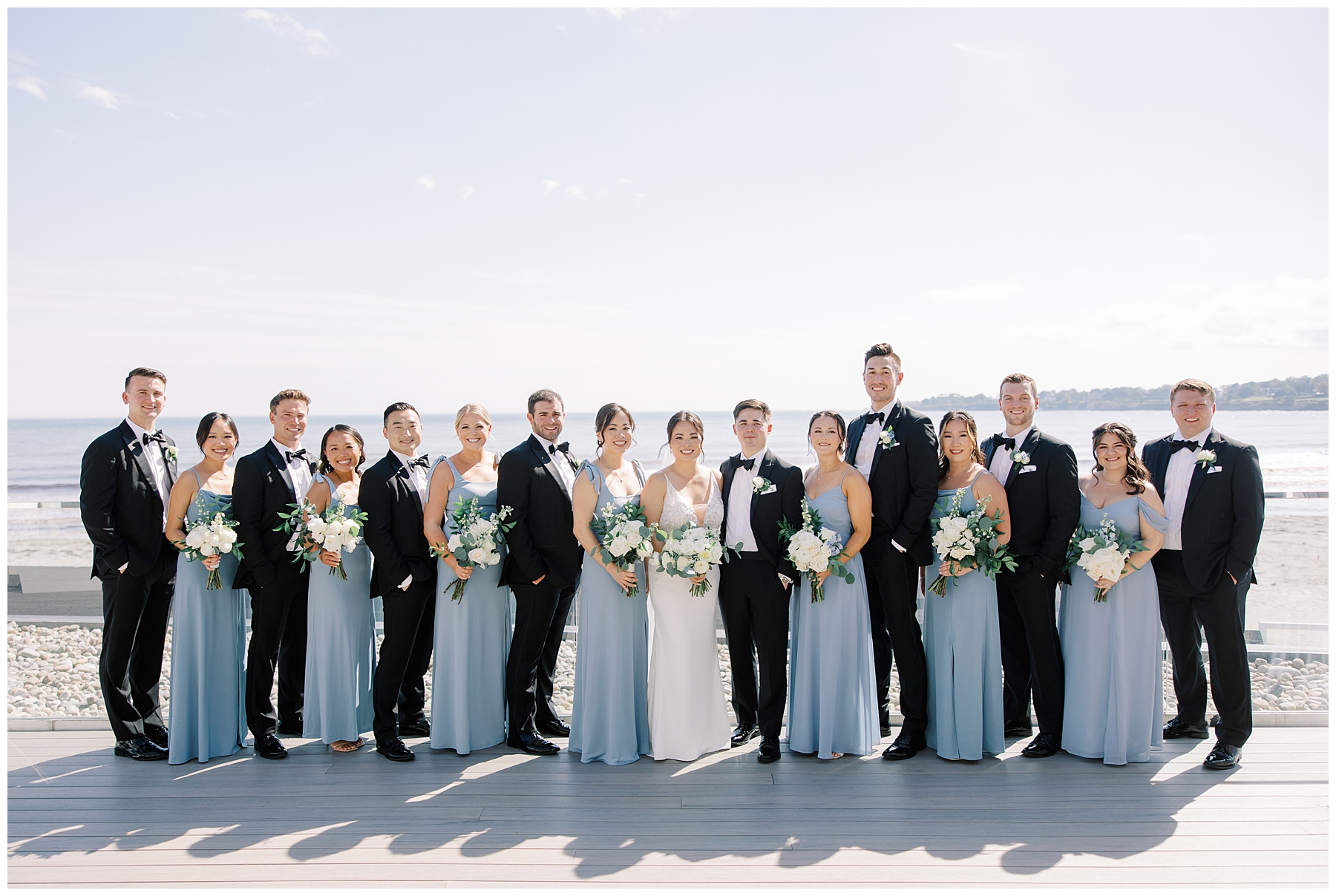 wedding party portraits from Newport Beach House Wedding