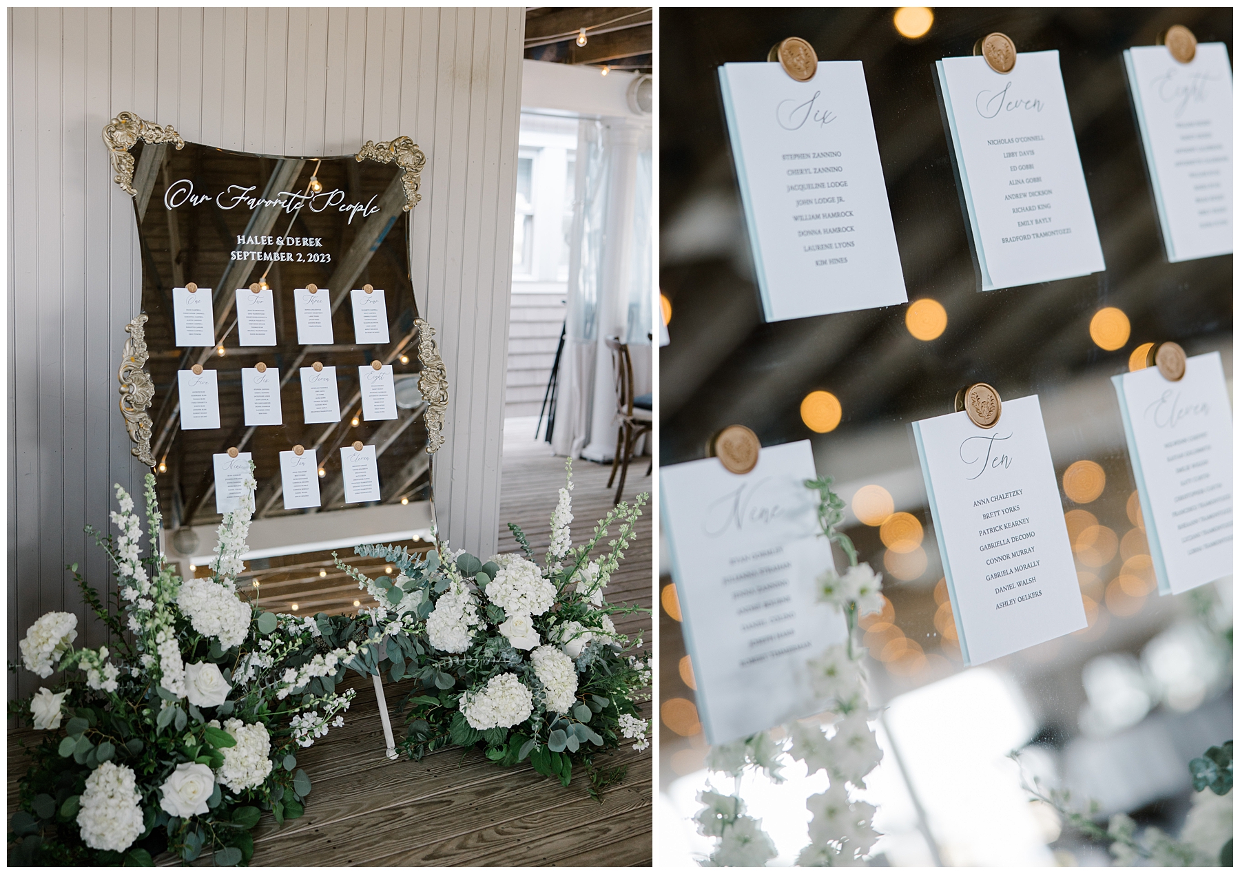 seating chart from Dreamy Shining Tides Wedding