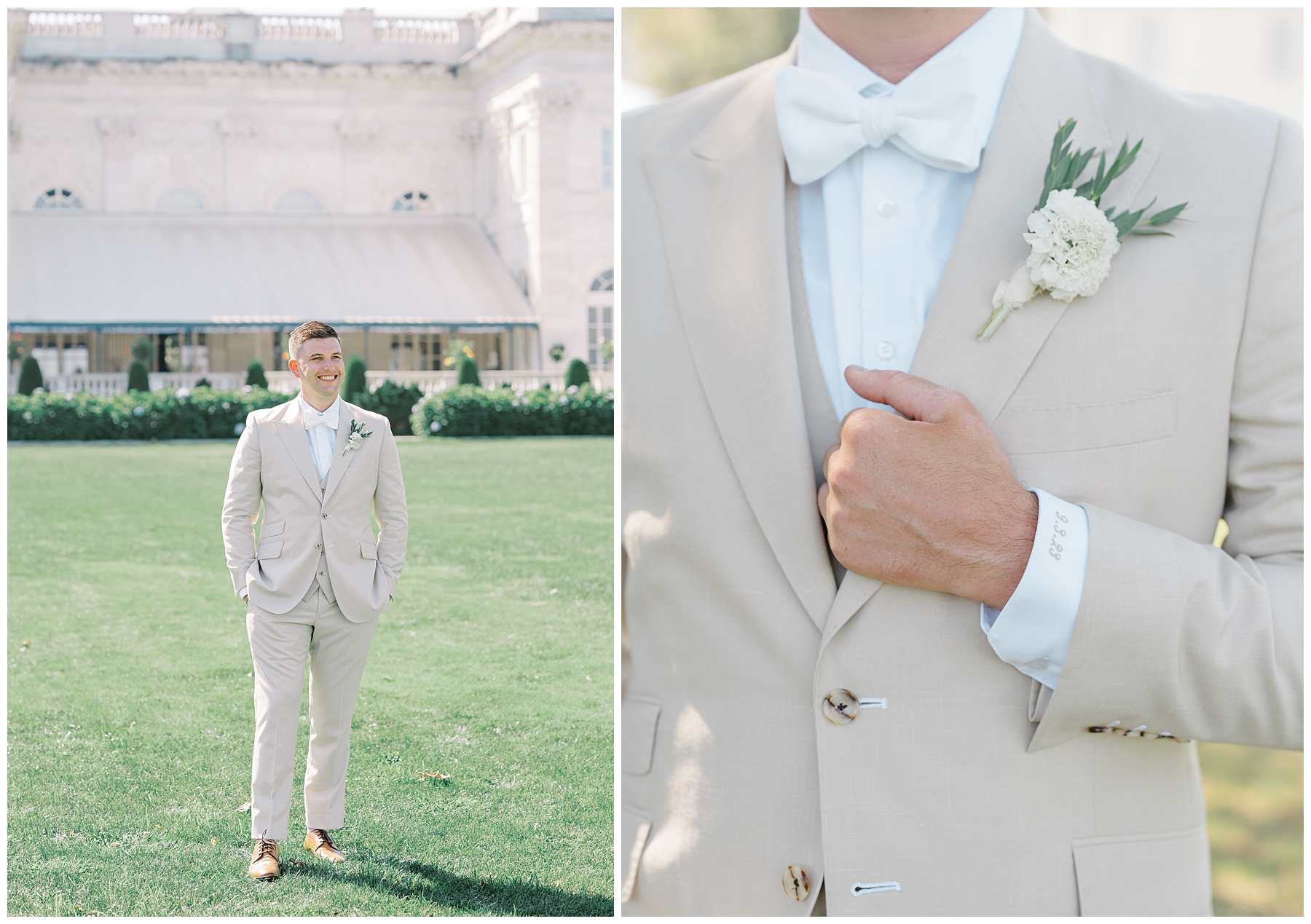 groom portraits at The Marble House