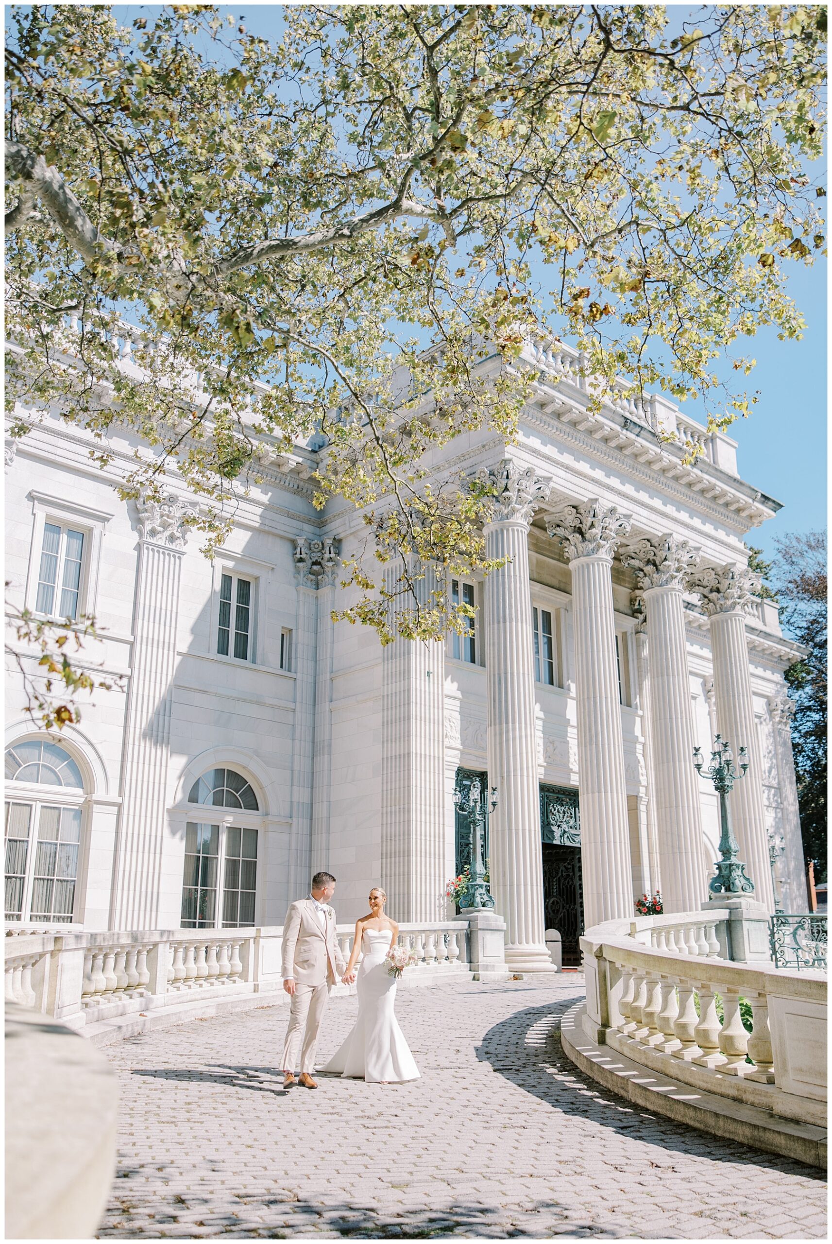 wedding portraits at The Marble House in Newport, RI