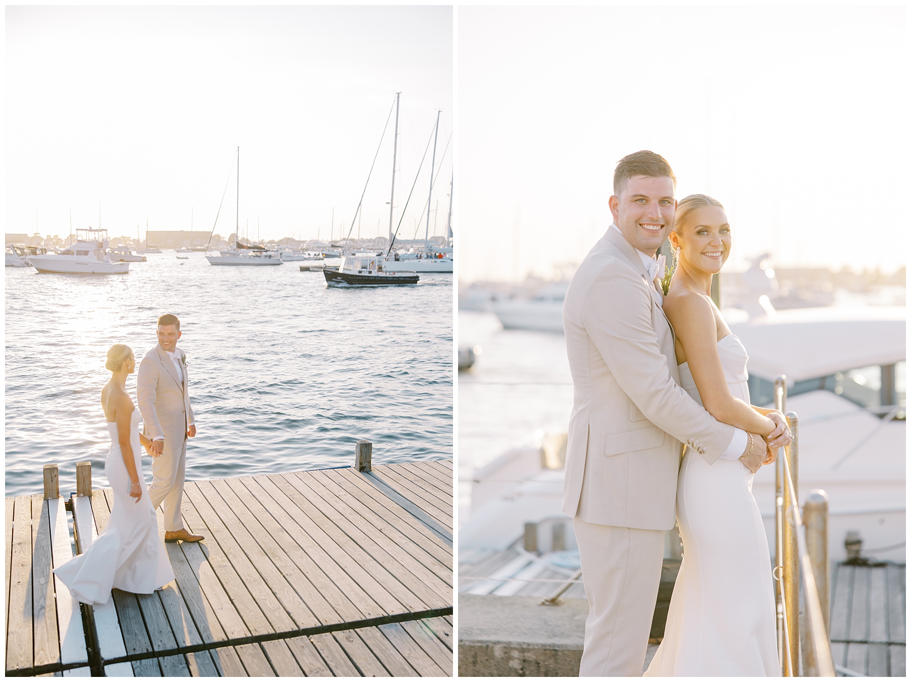 waterfront wedding portraits in  Newport, RI at The Bohlin 