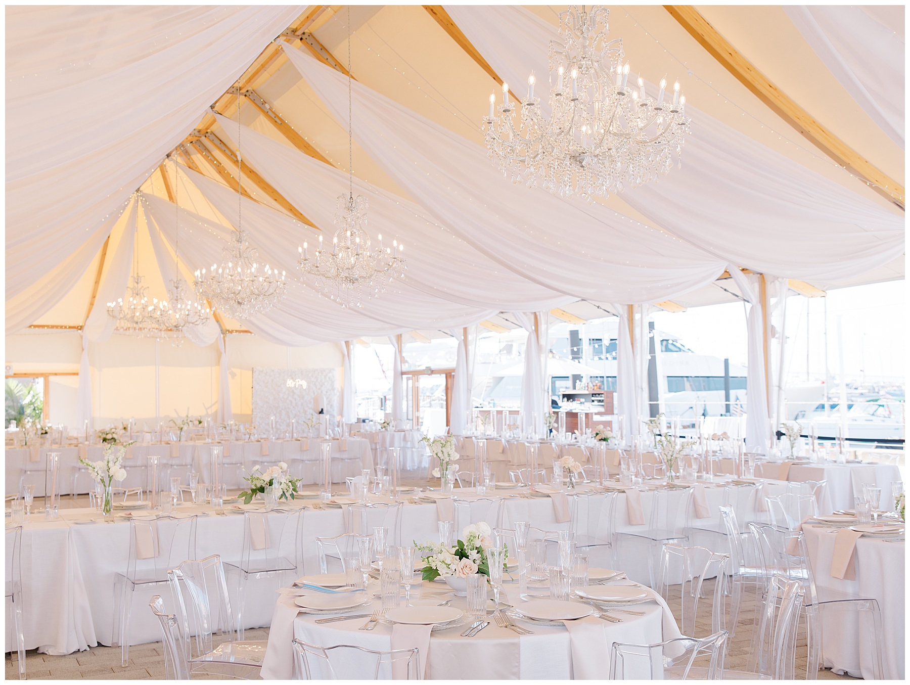 Luxurious Newport Wedding reception at The Bohlin 