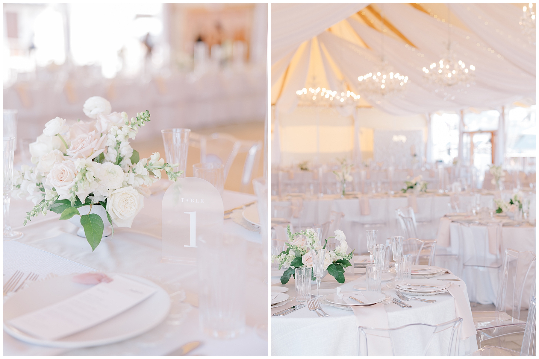 floral centerpieces and wedding reception details 