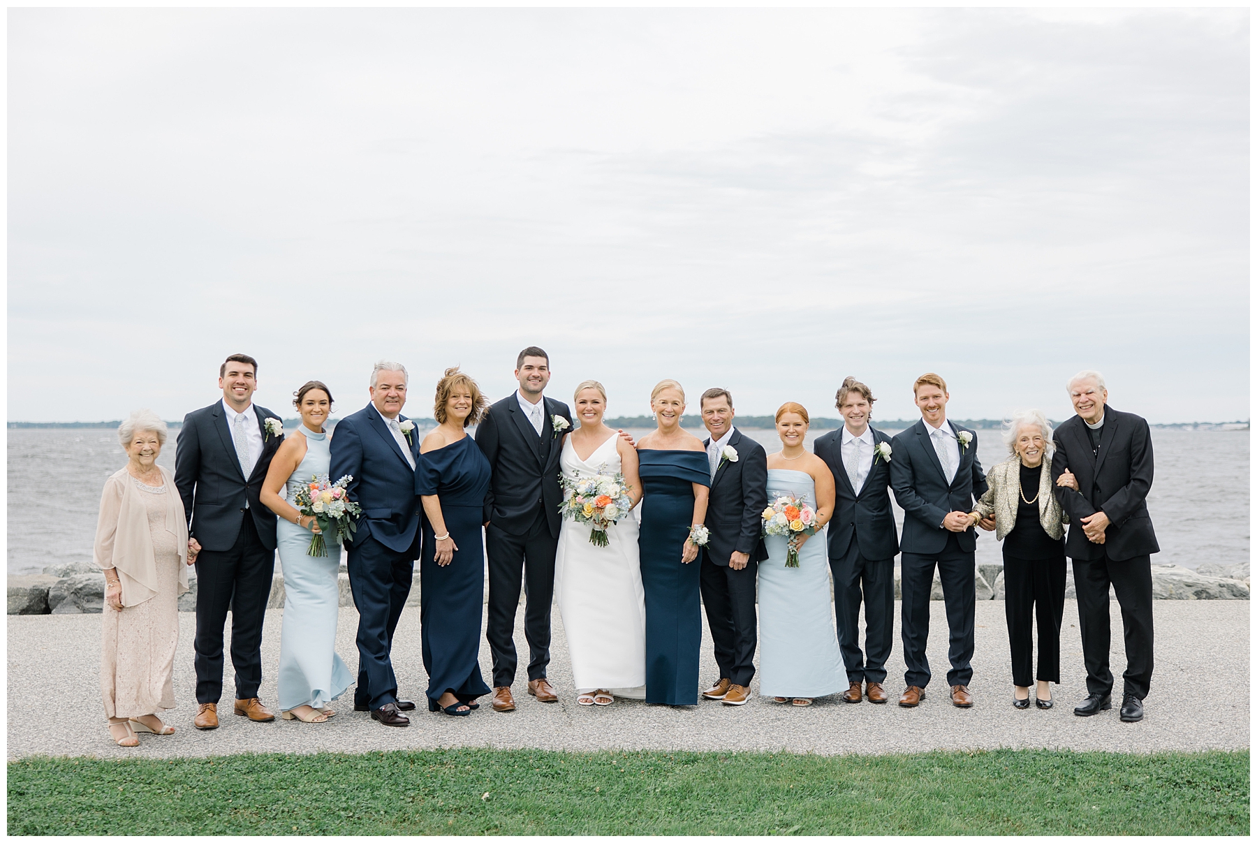 family portraits from Waterfront Wedding at Bristol Harbor Inn