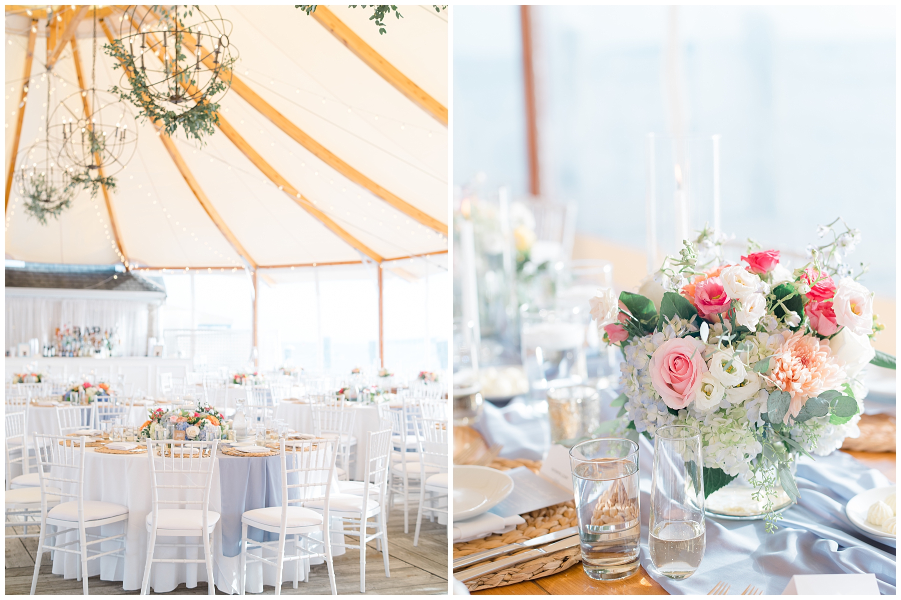 floral centerpieces and wedding reception details
