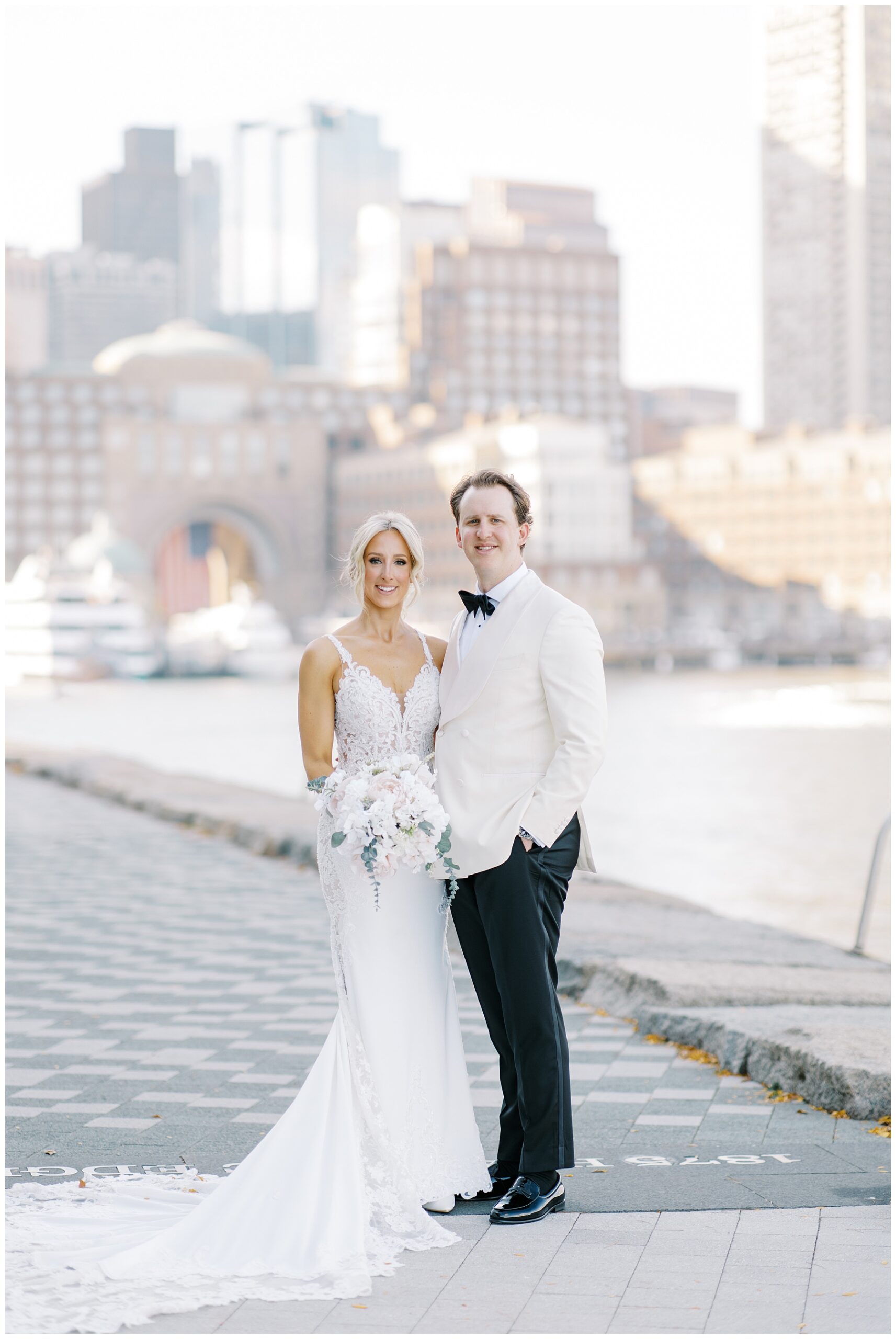 wedding portraits at Boston Seaport
