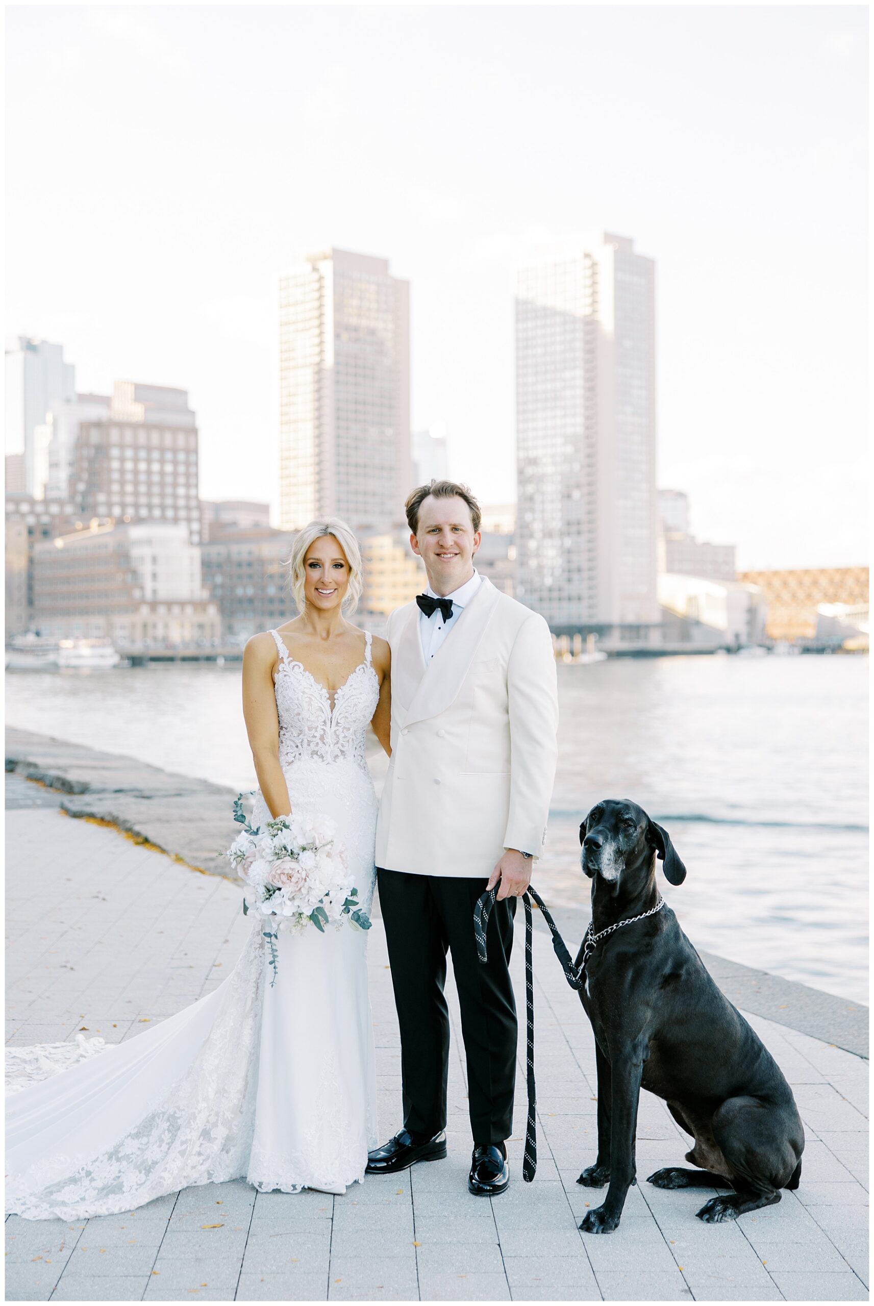 wedding portraits with dog