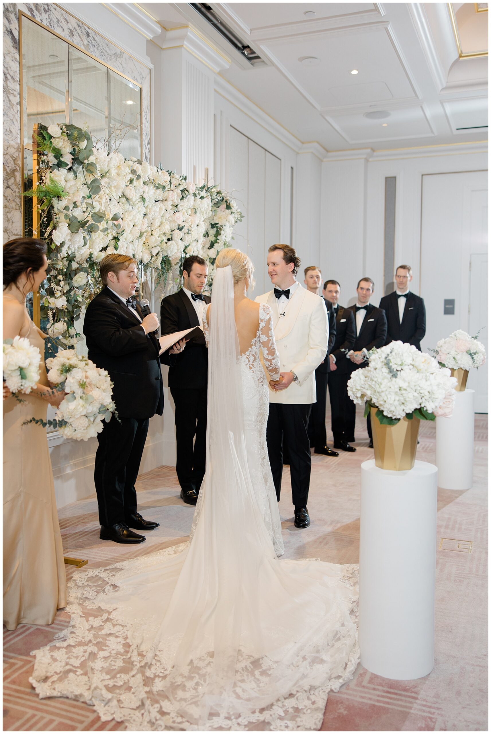 Elegant Boston Wedding ceremony at The Langham